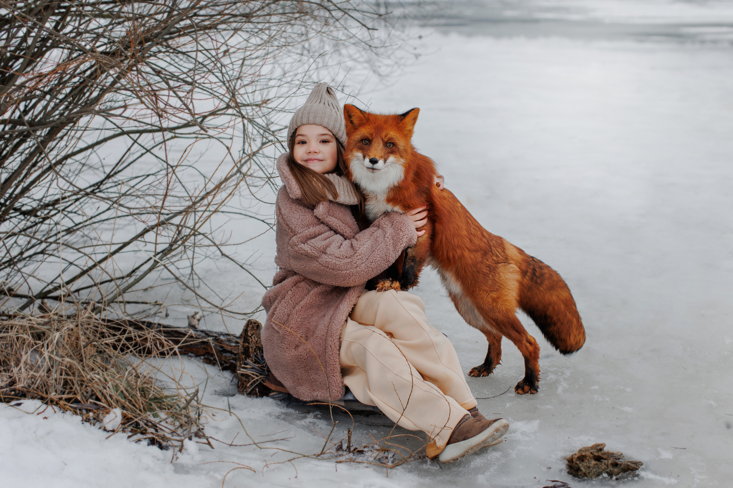 Фотосессия с лисой. Семейный и детский фотограф в Калуге, Москве Наталья Фаустова