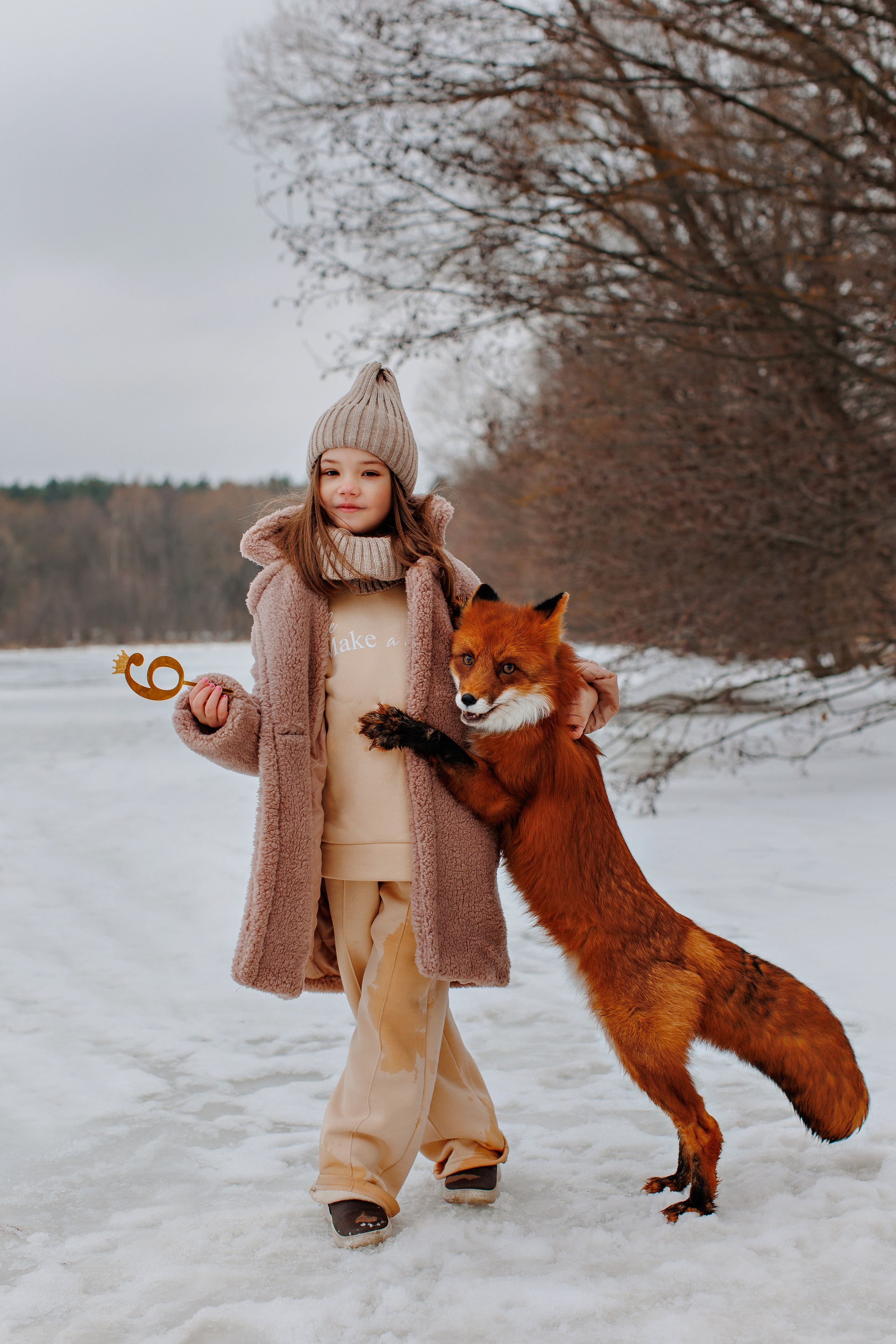 Фотосессия с лисой. Семейный и детский фотограф в Калуге, Москве Наталья Фаустова