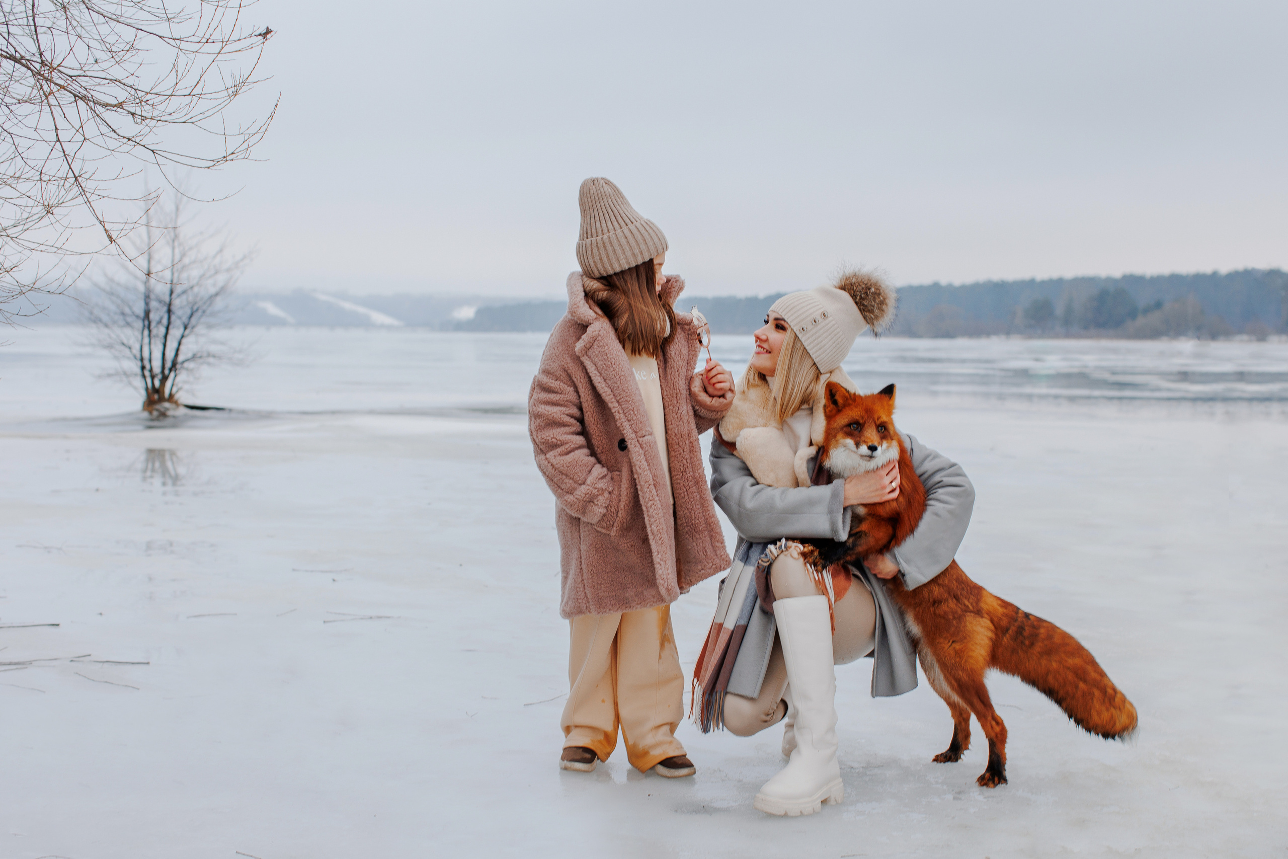 Фотосессия с лисой. Семейный и детский фотограф в Калуге, Москве Наталья Фаустова