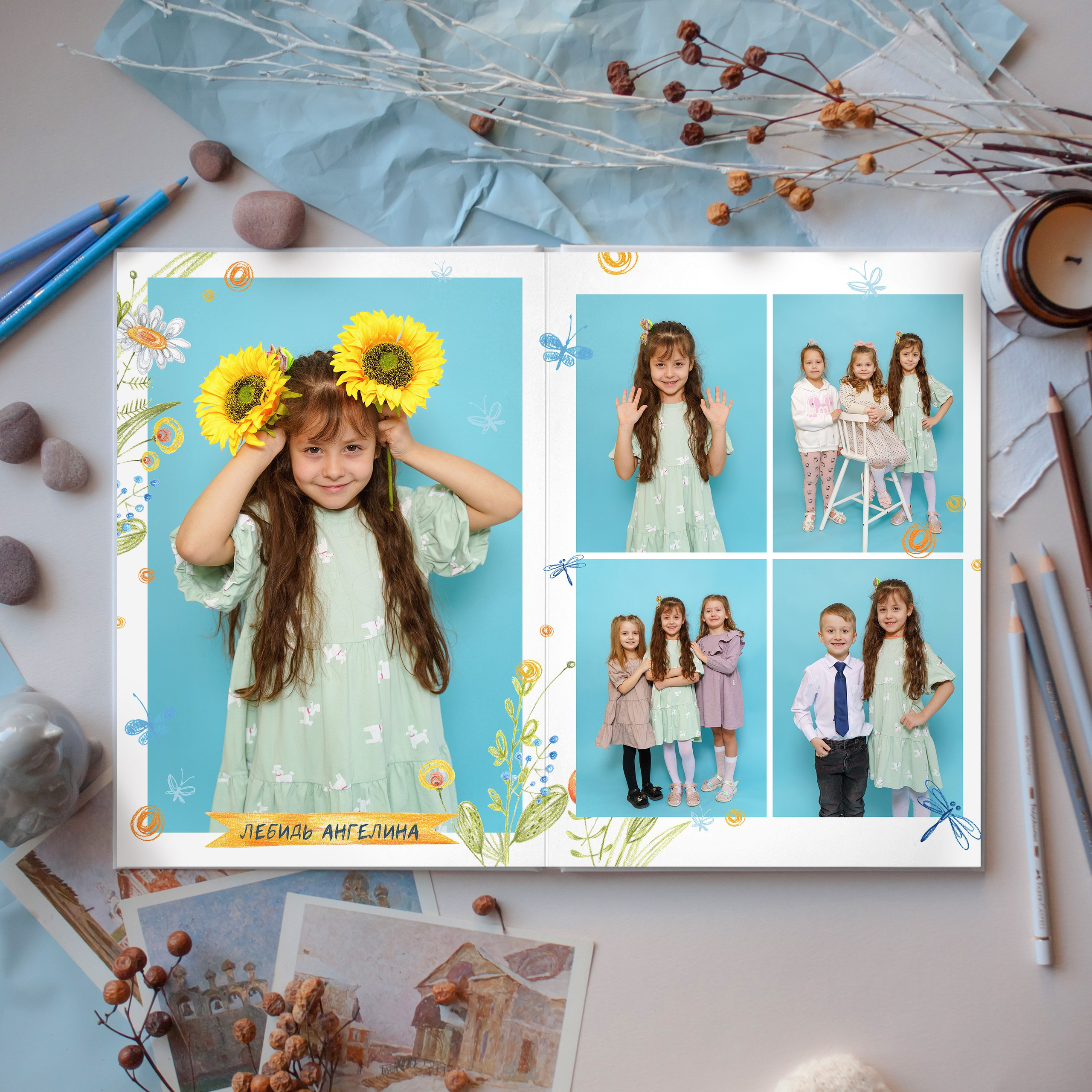 Дизайн «Цветы». Стильные выпускные альбомы и индивидуальные фотосессии в Таганроге