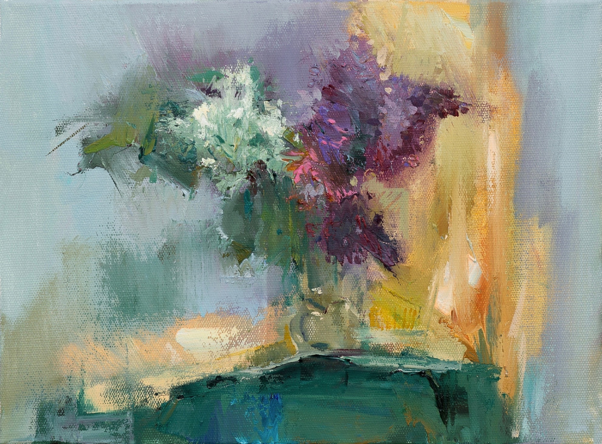 Натюрморт с Сиренью. Художник Александр Каверин