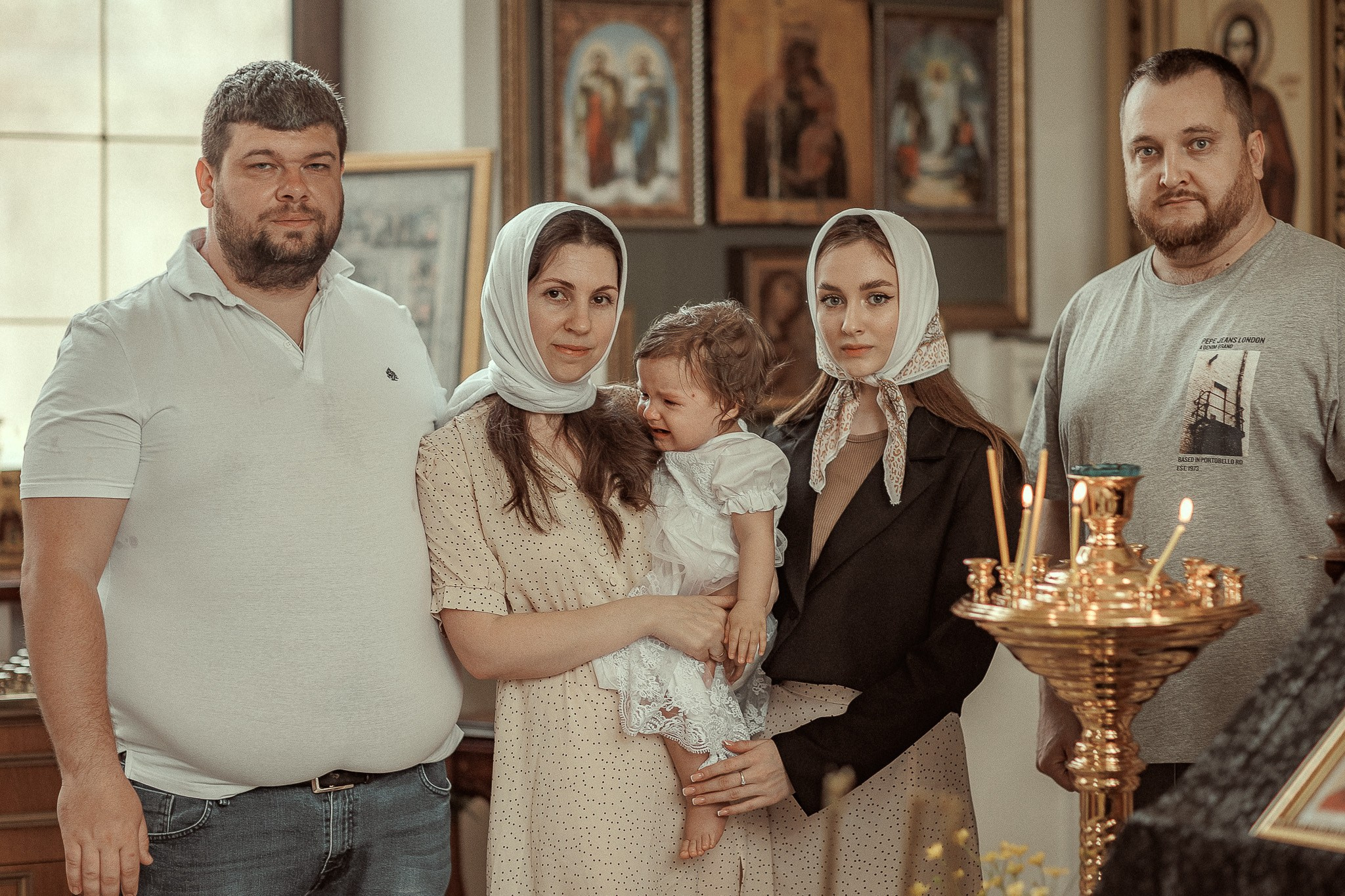 Таинство Крещения Полины. 15.04.2024. Детский семейный фотограф в Абинске