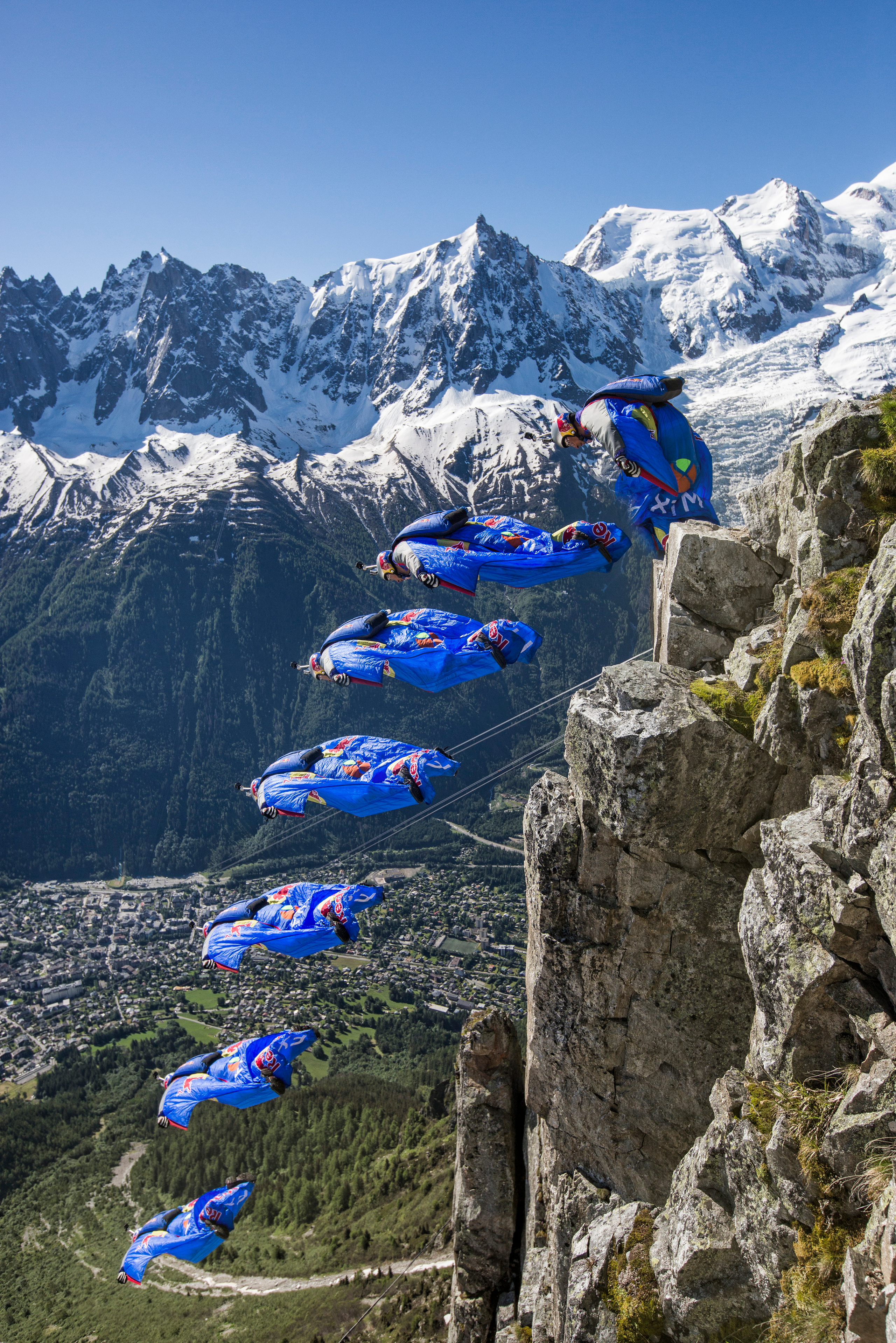 BASE jumping. Creative photographer Denis Klero