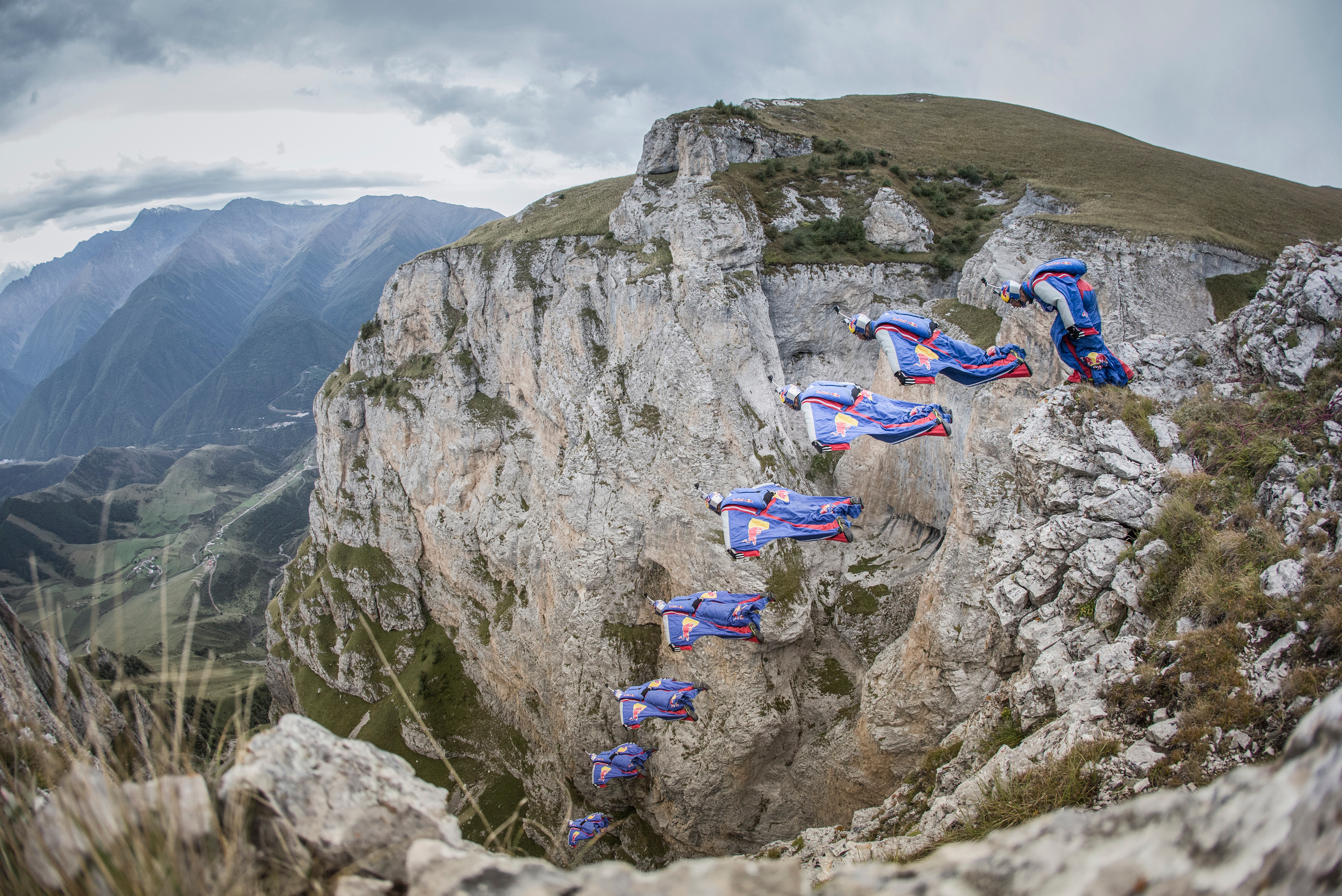 BASE jumping. Creative photographer Denis Klero