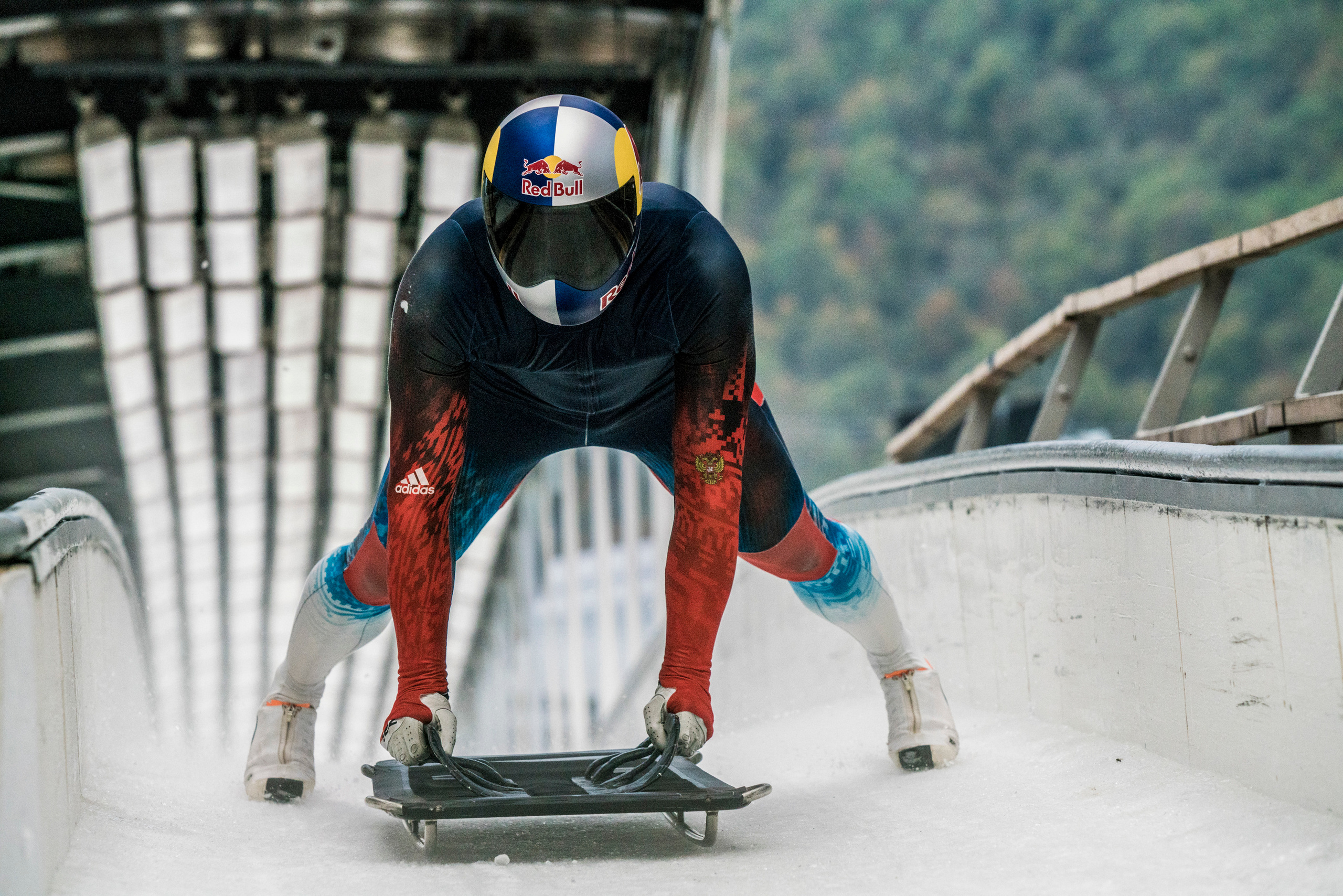 Portfolio of skeleton athlete Nikita Tregubov. Creative Photographer Denis Klero