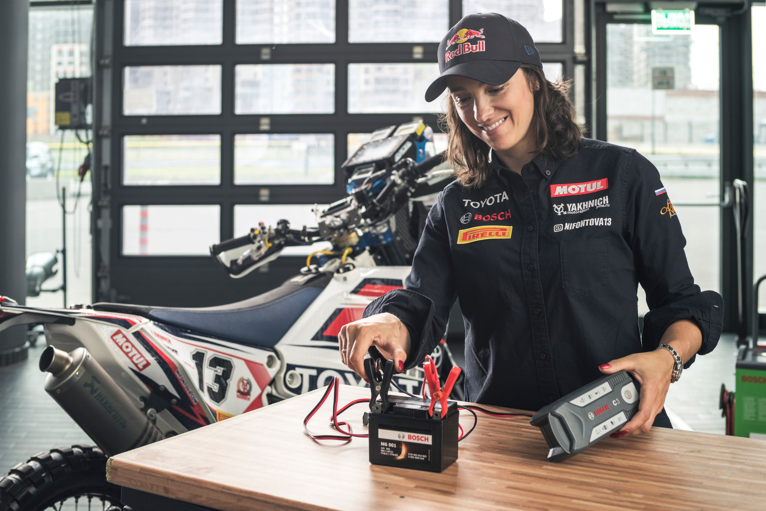 Nastya Nifontova for Bosch. Creative Photographer Denis Klero