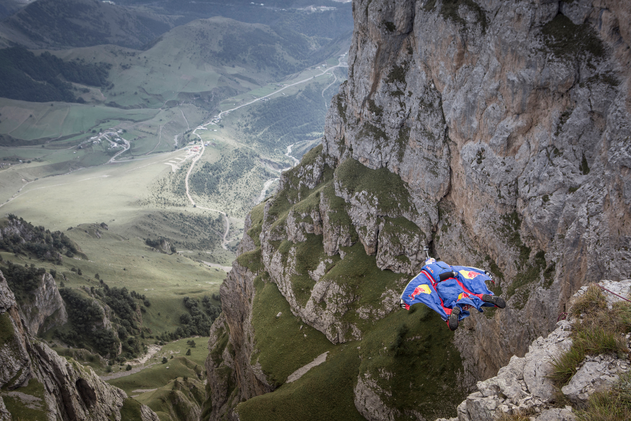 BASE jumping. Creative photographer Denis Klero