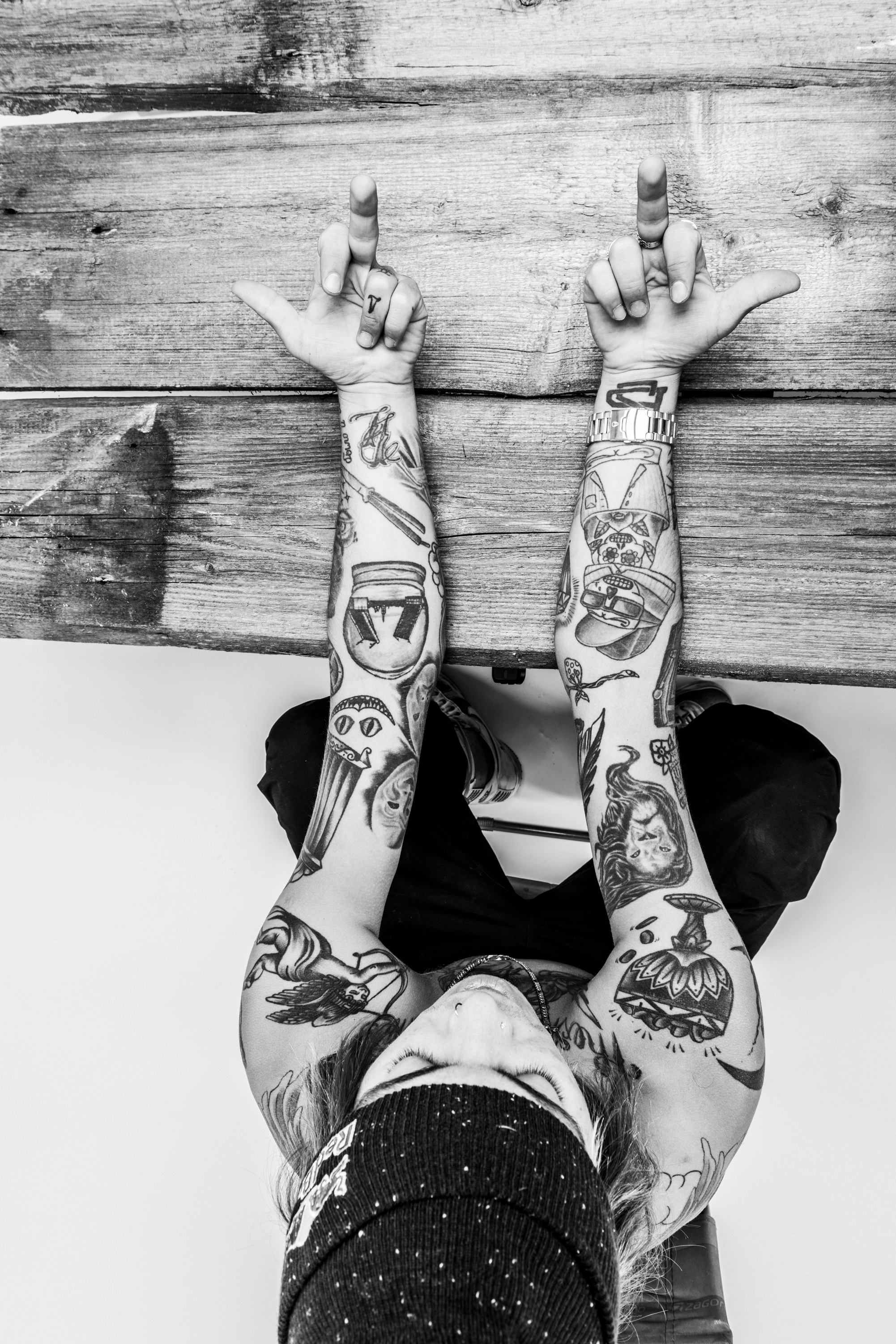 Тату Дениса Бонуса. Creative photographer Denis Klero