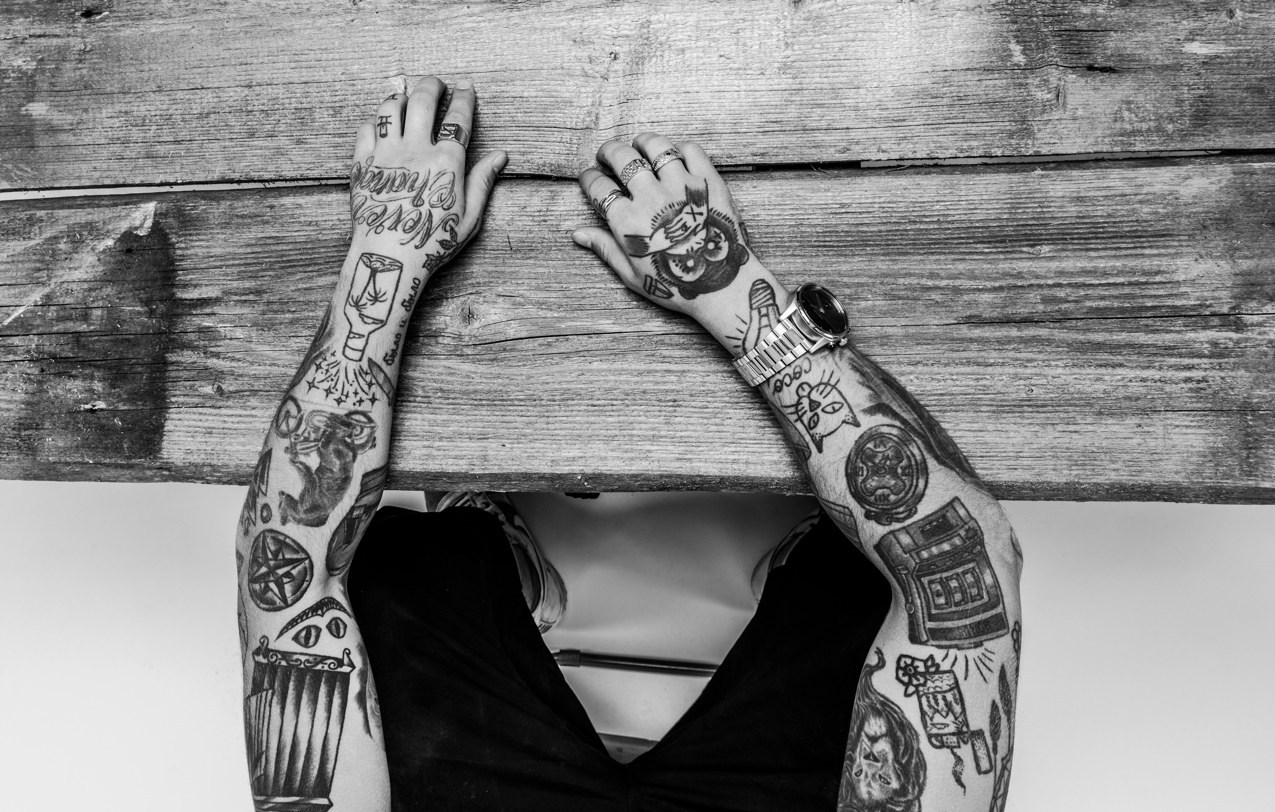 Тату Дениса Бонуса. Creative photographer Denis Klero