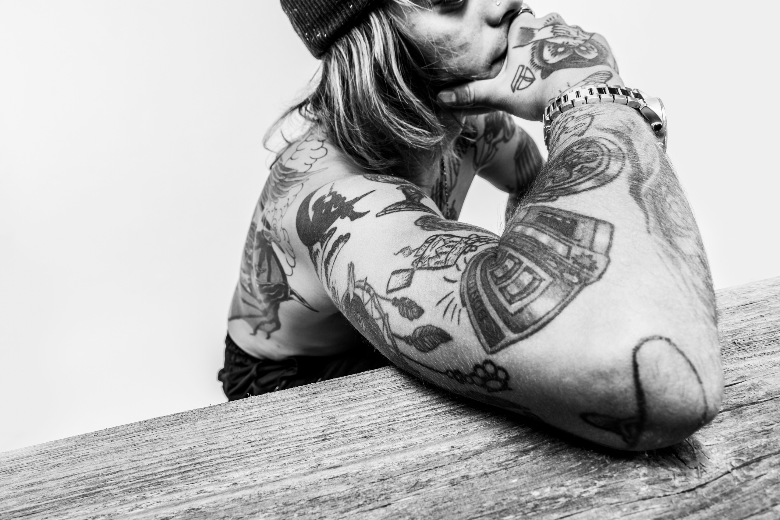 Тату Дениса Бонуса. Creative photographer Denis Klero