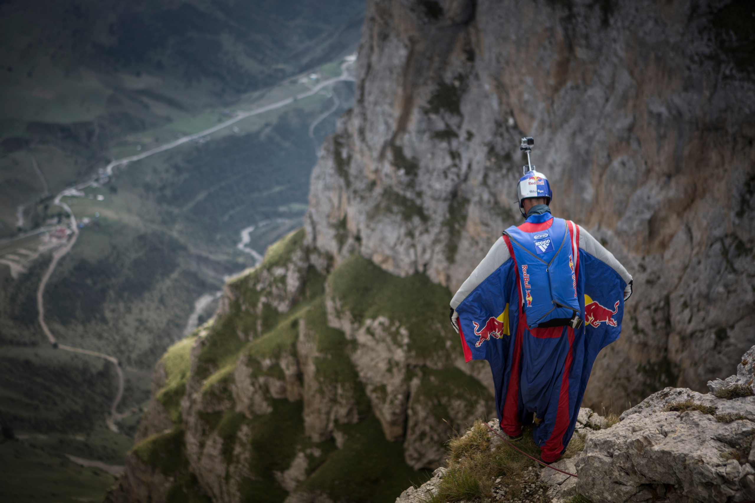 BASE jumping. Creative photographer Denis Klero