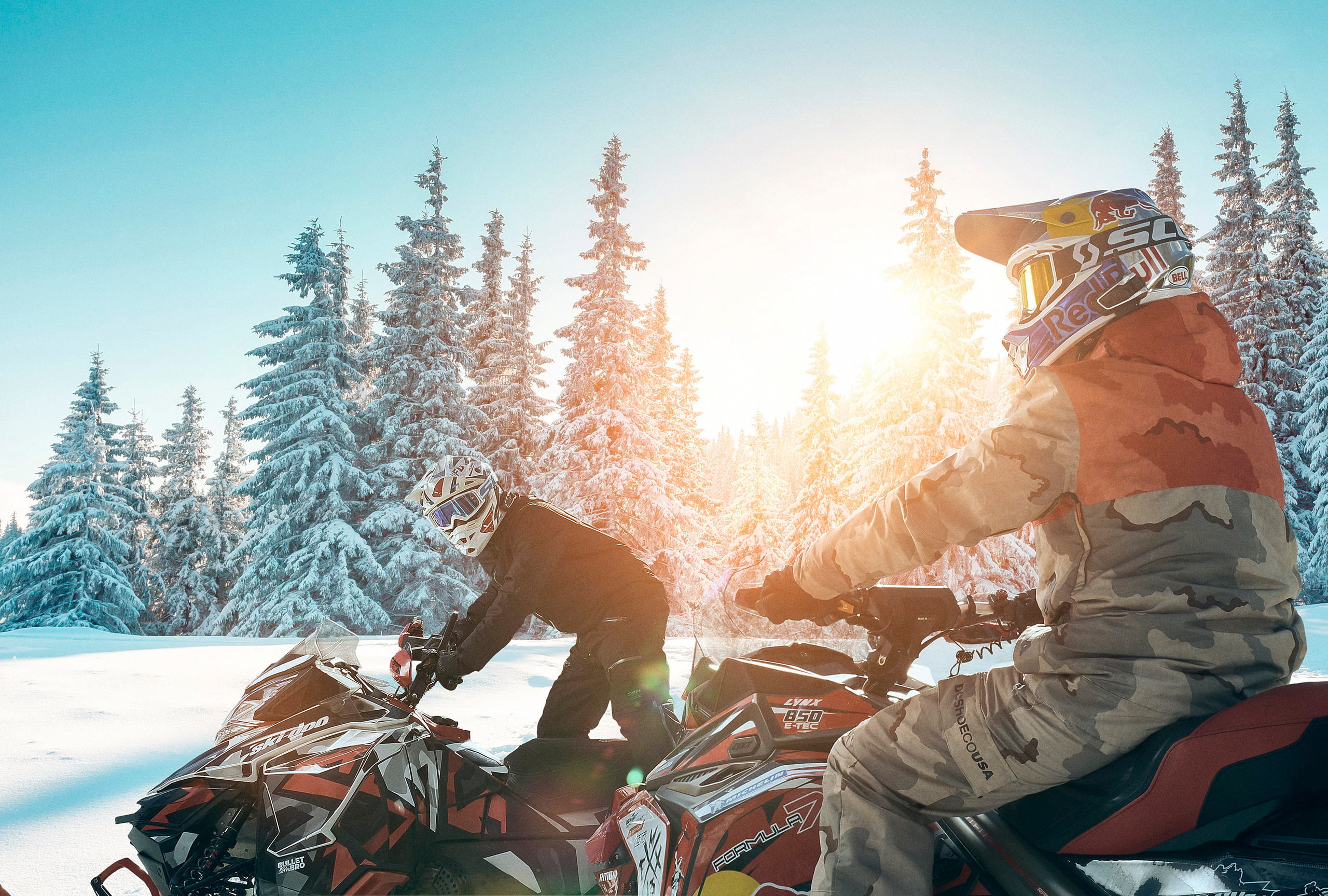 Cardo. Headsets. Winter. Creative Photographer Denis Klero