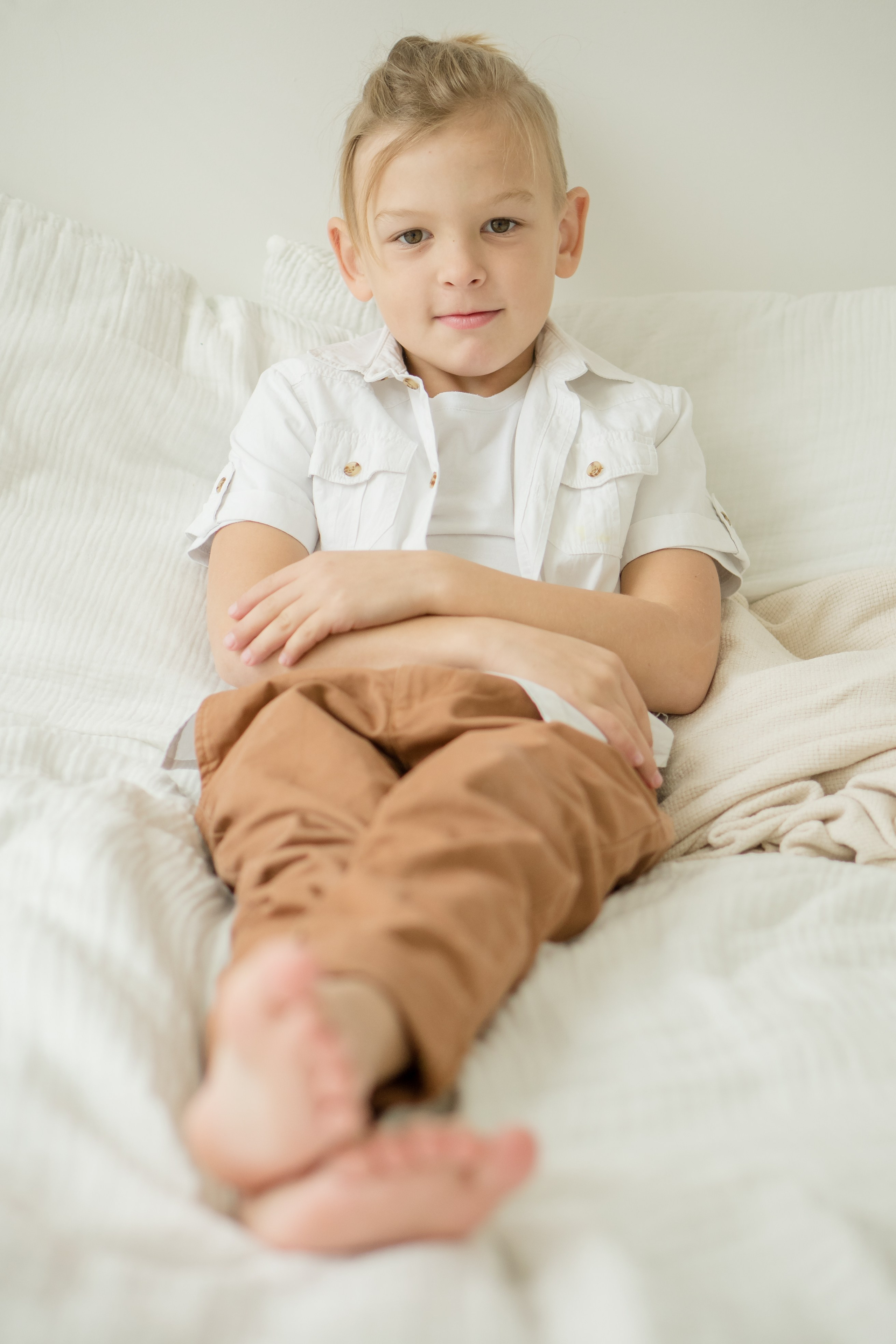 Семейная фотосессия семьи К. в фотостудии. Фотограф Ольга Игорева