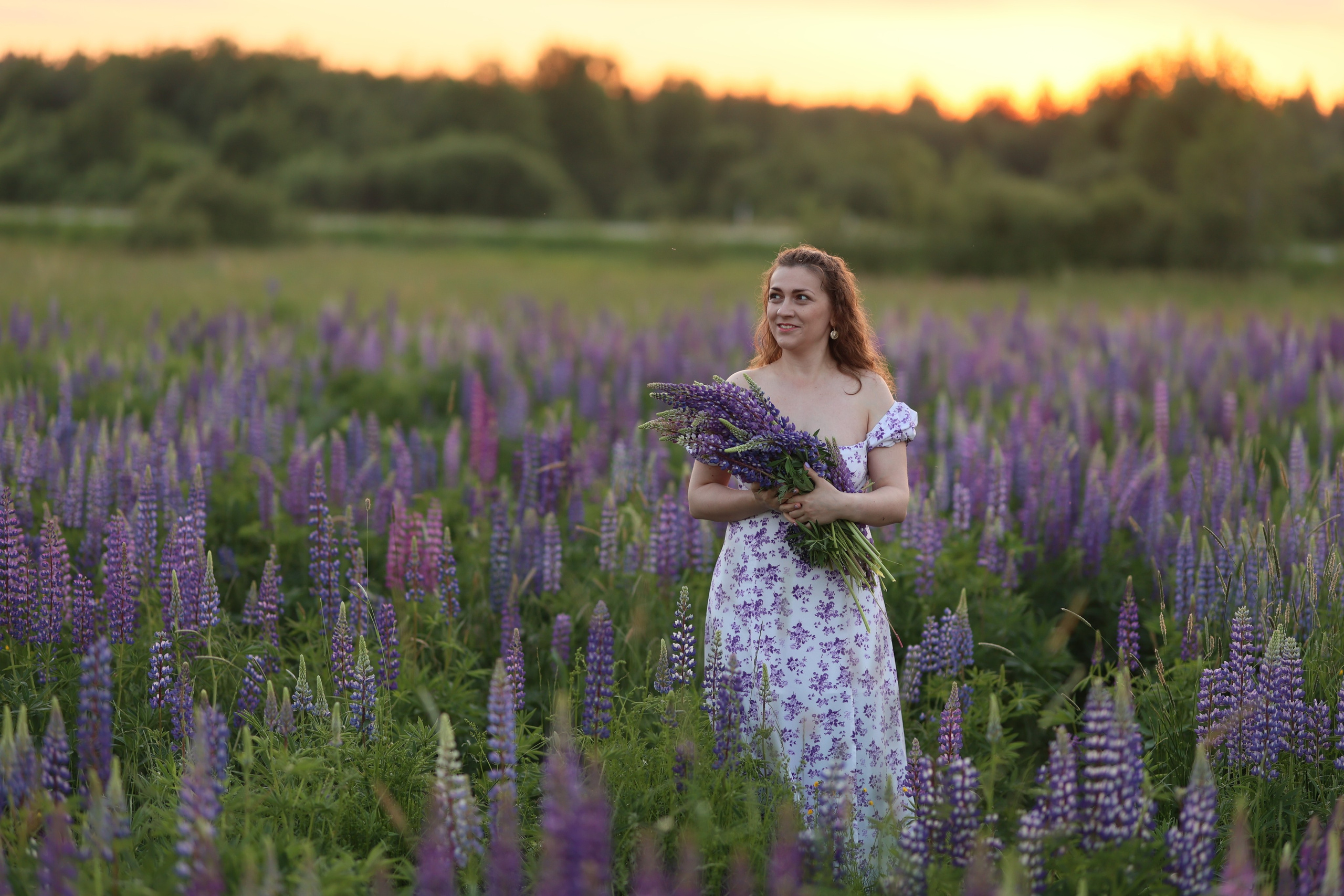 Фотосессия с люпинами. Семейный и свадебный фотограф в Санкт-Петербурге Татьяна Швыкова