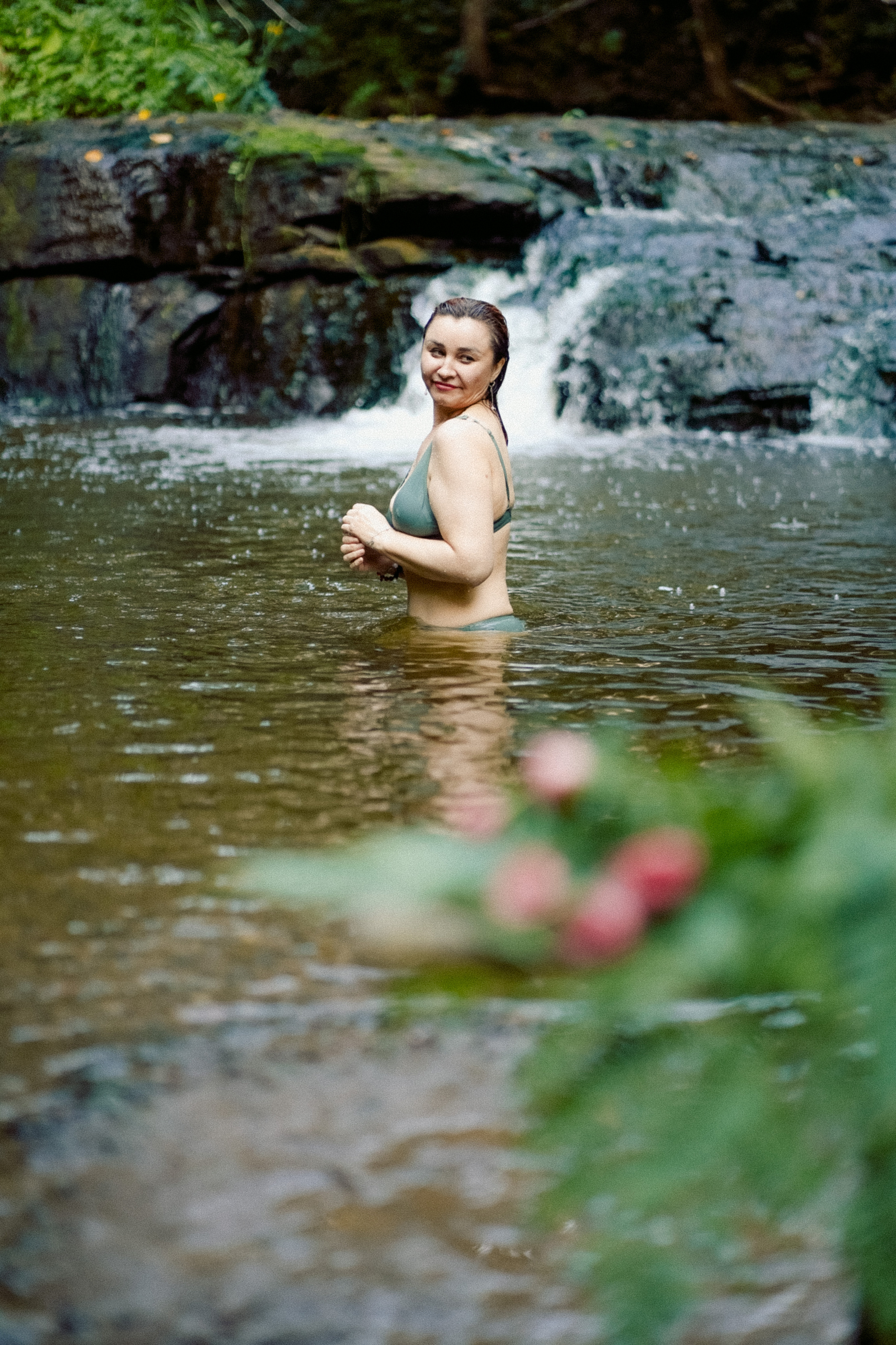 На водопаде