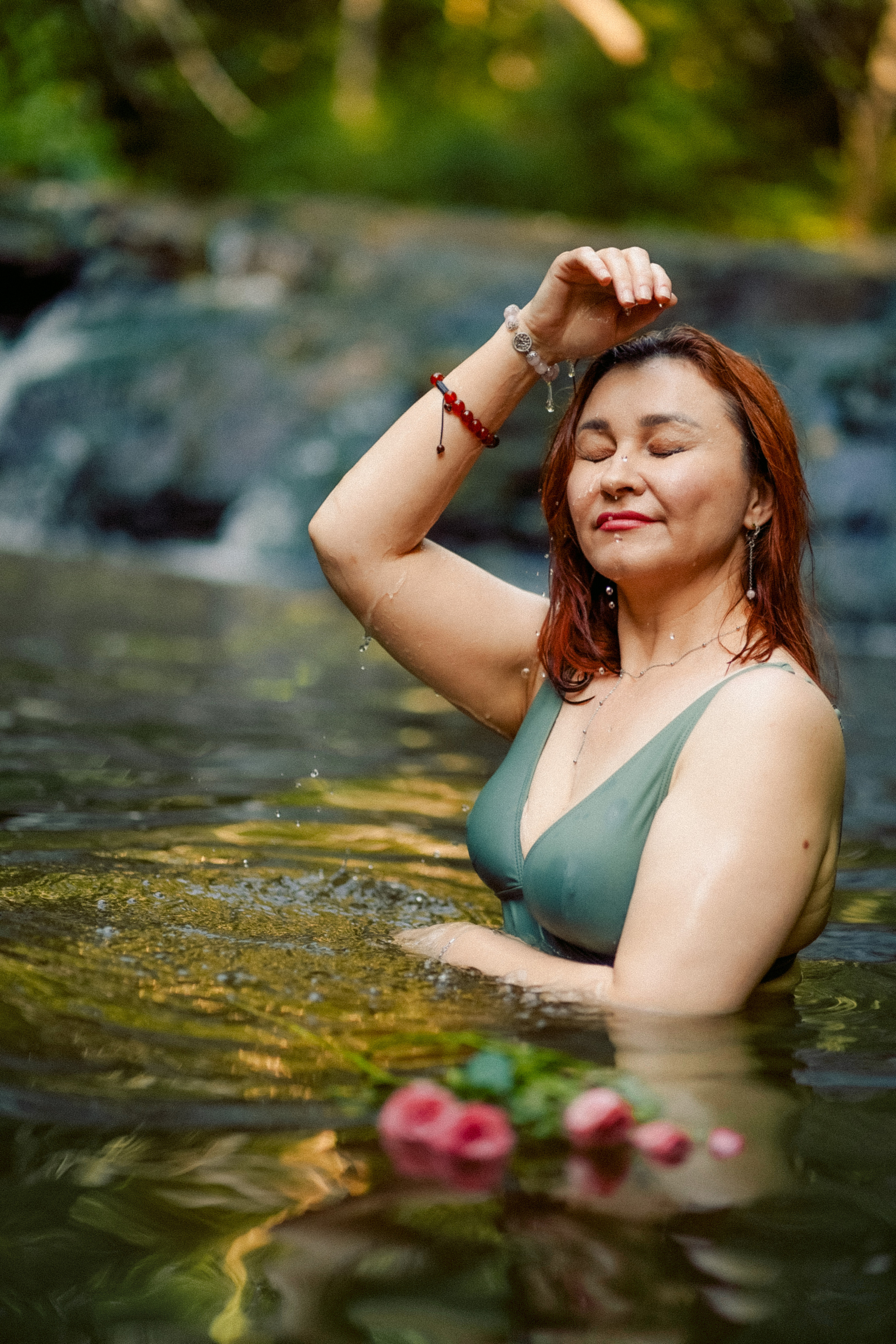 На водопаде