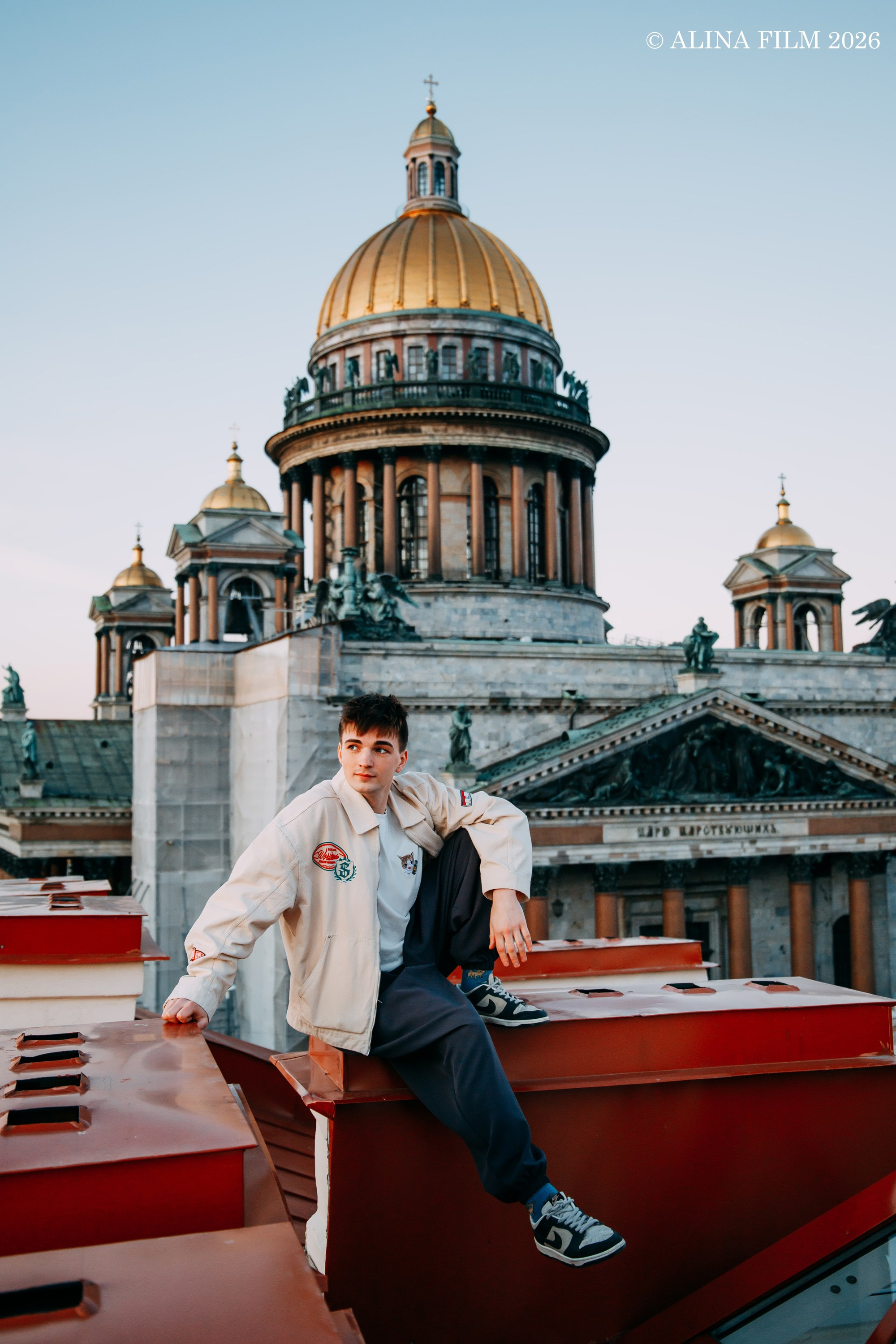 Экспресс-фотосессия на крыше у Исаакия. Фотограф в Санкт-Петербурге Alina Film