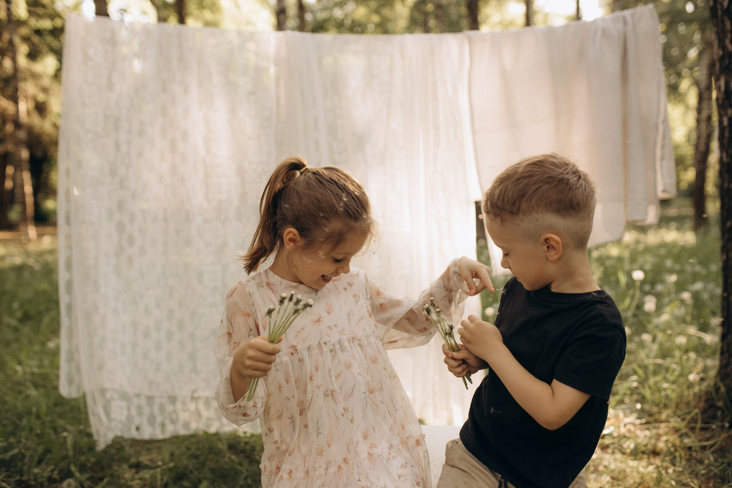 Ксюша, Даша, Миша. Фотограф Людмила Оюн