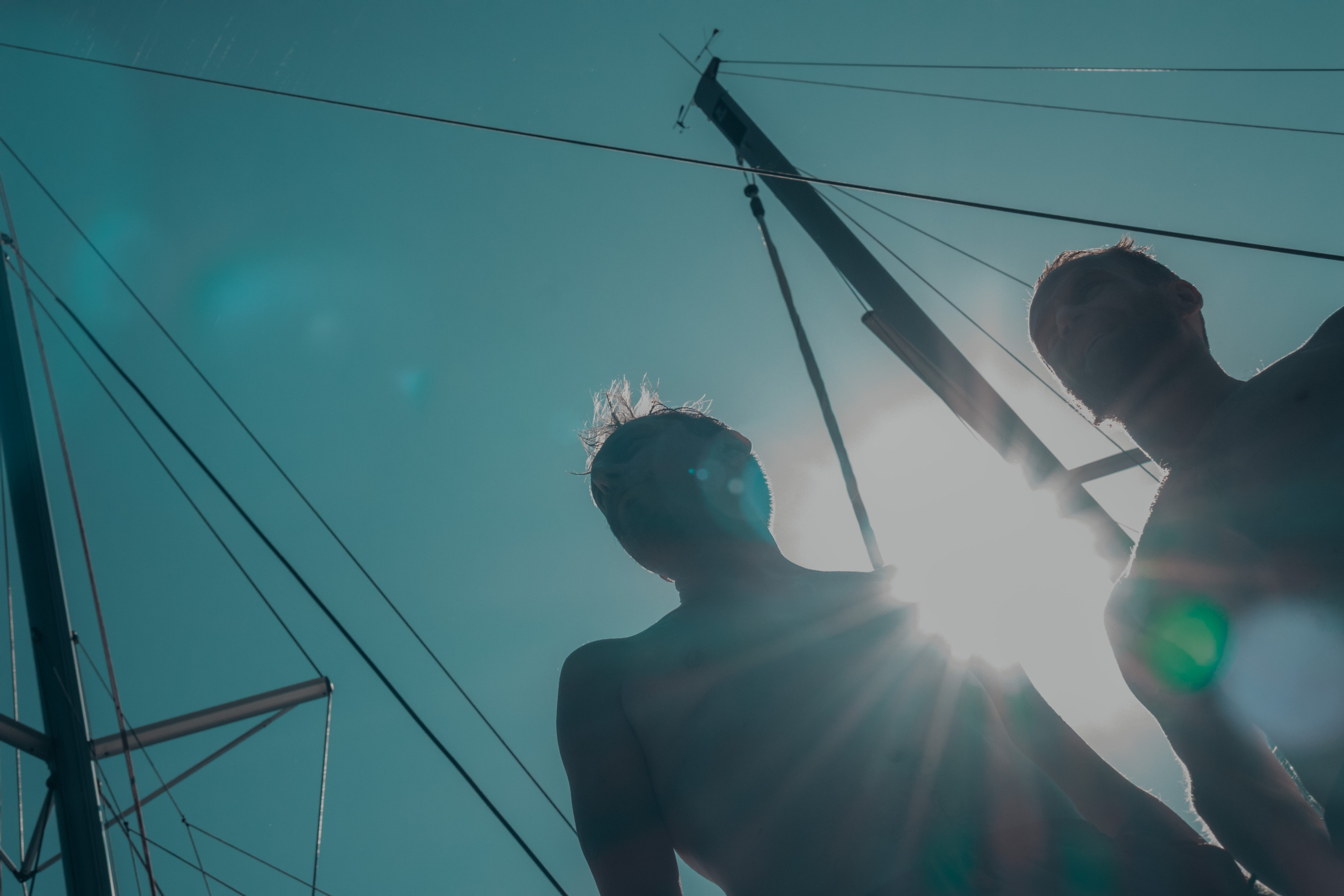 Boat tour with Anna, Roman and Tim. Portrait photographer in Tivat Montenegro Katerina Kirsanova