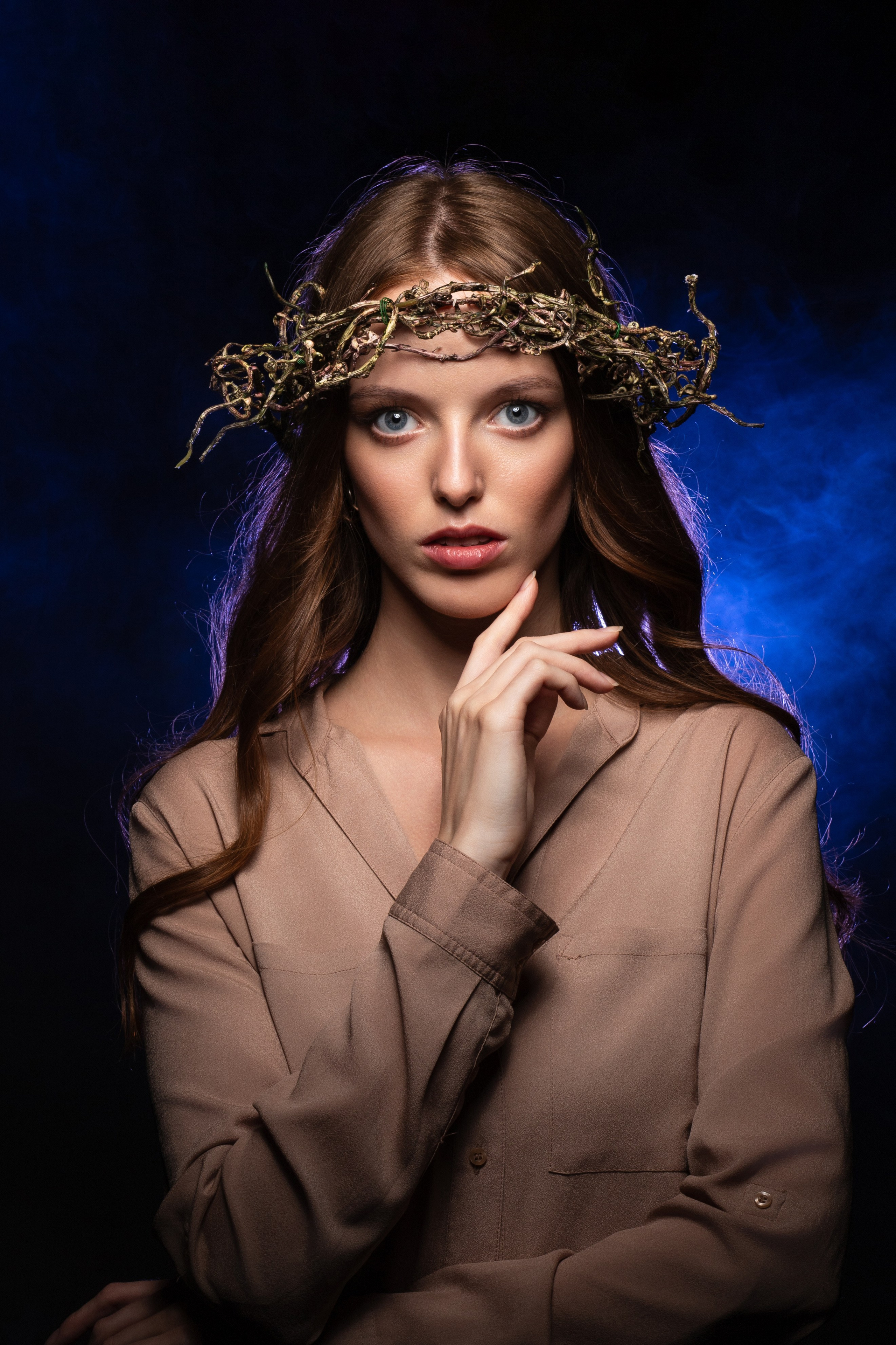Женский театральный портрет. Фотограф Игорь Полозов. Мск.