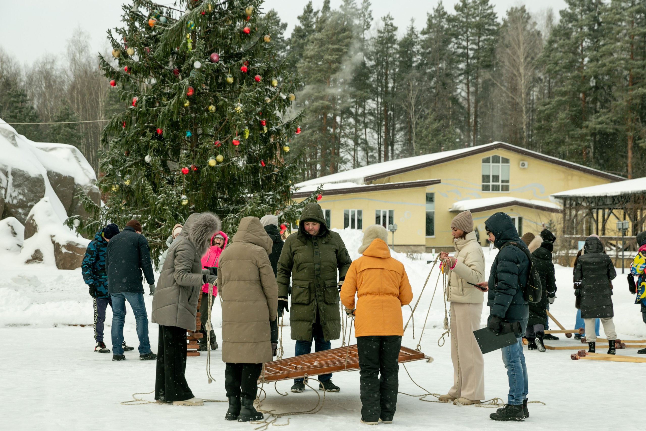 Зимний тимбилдинг. Фотограф Ершова Светлана