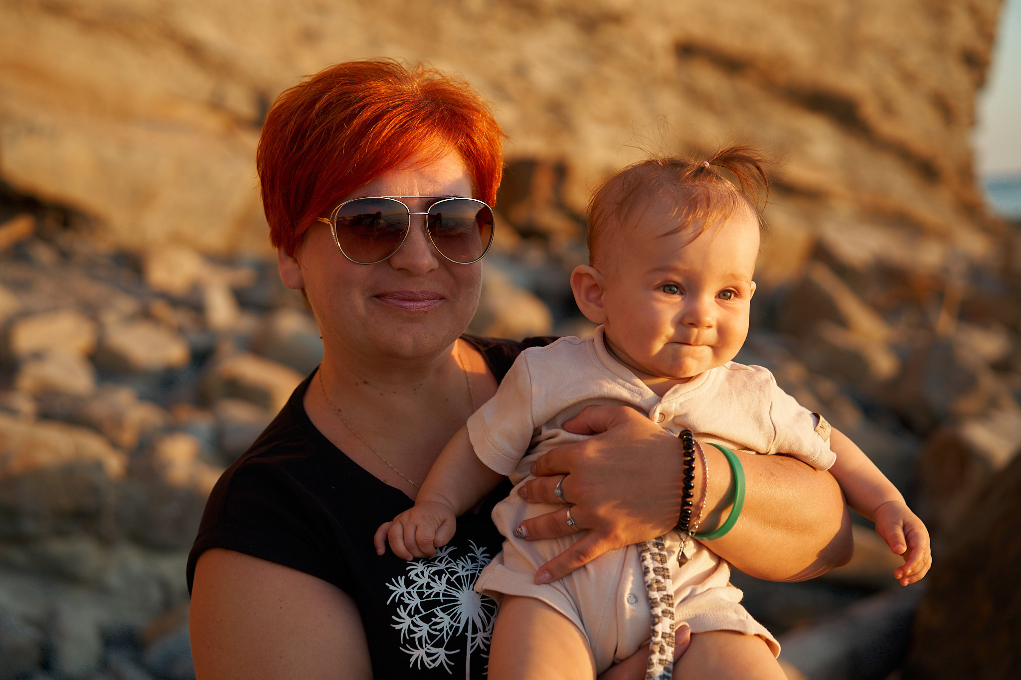 Богдан, Аня и Сати: закат на берегу моря. Фотограф в Анапе Надежда Соловьёва