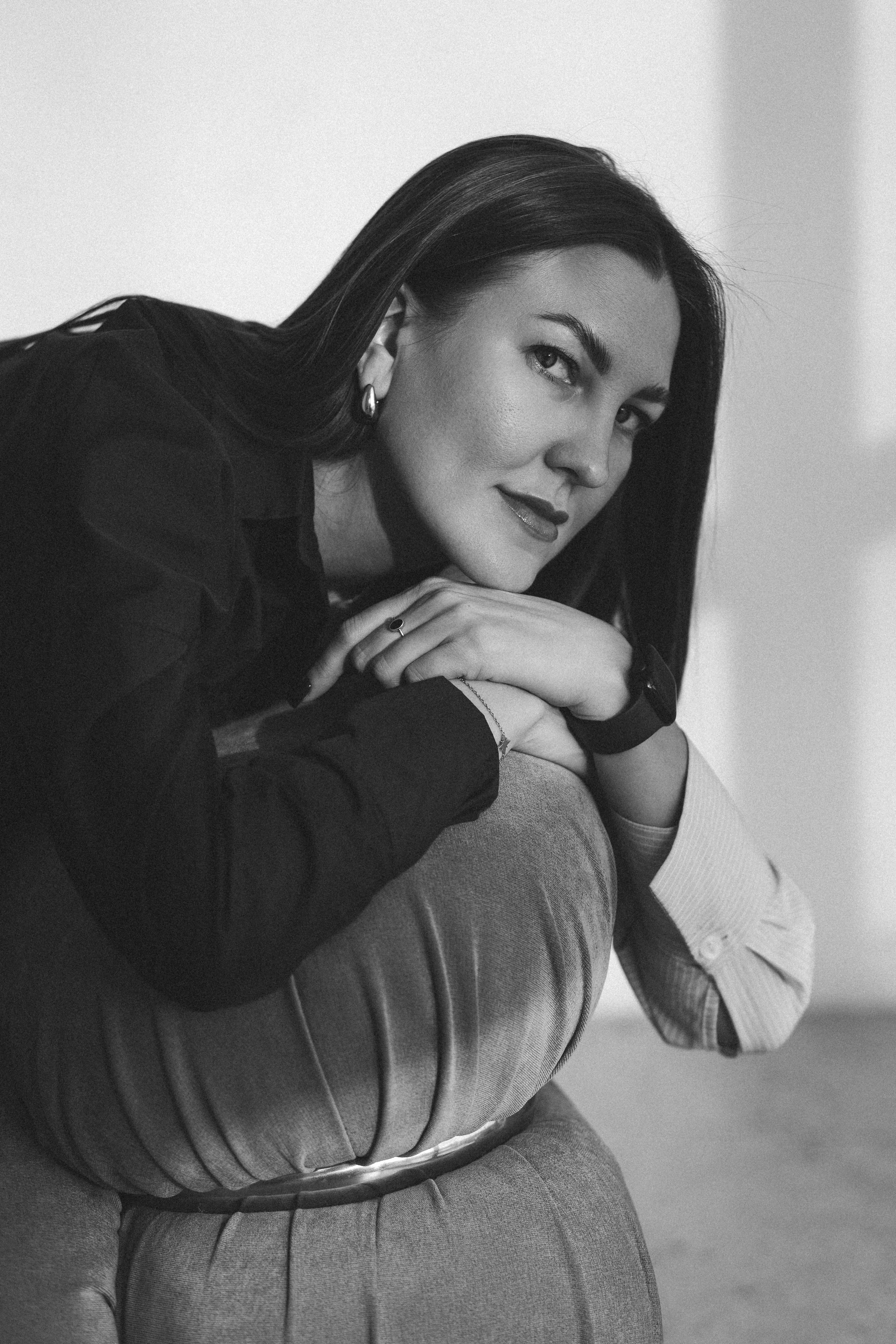 Студийные съемки в ч/б. Женский фотограф в Москве Рина Леонтьева