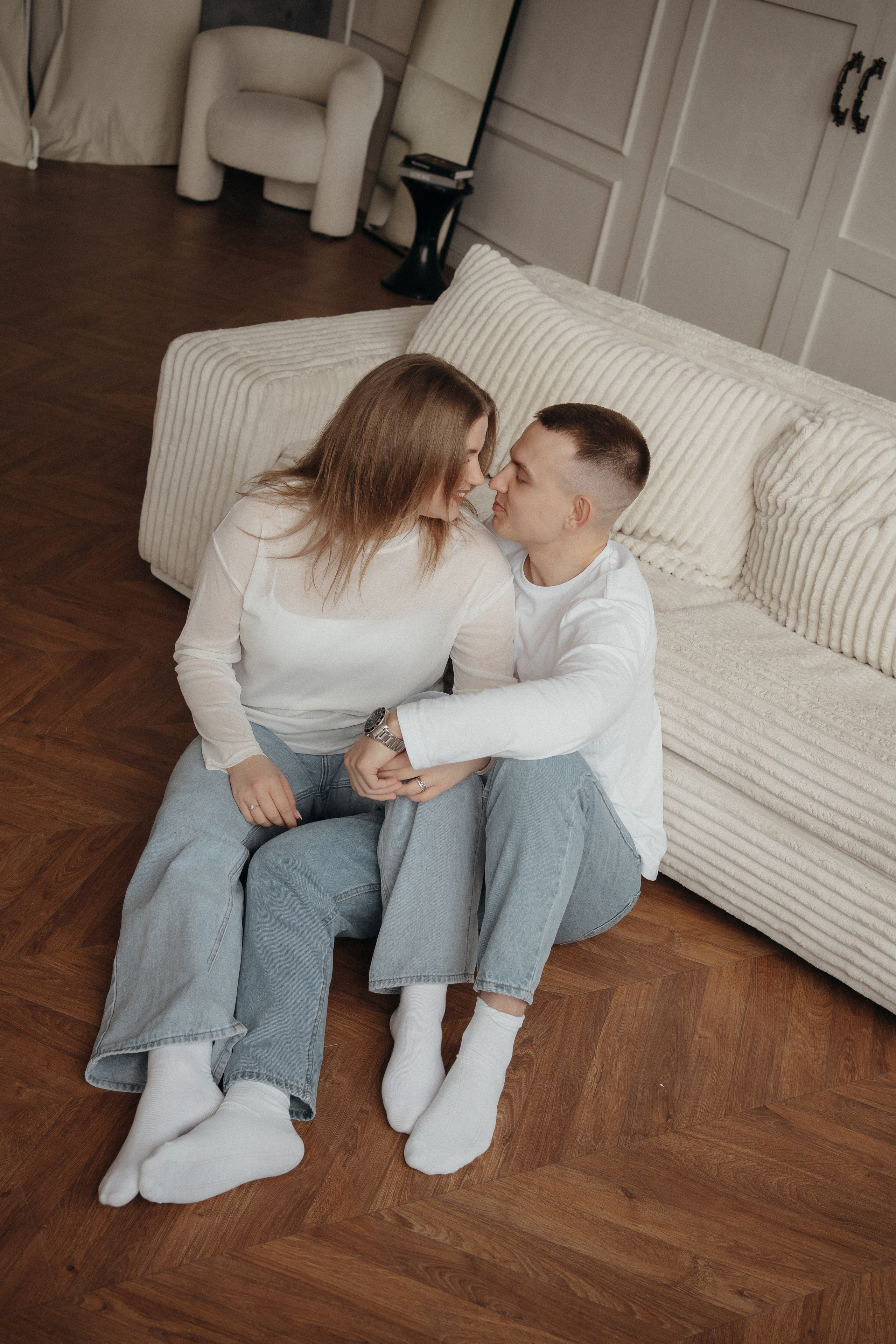 Парная фотосессия в студии в Архангельске. Портретный и свадебный фотограф в Архангельске Елизавета Стрекаловская