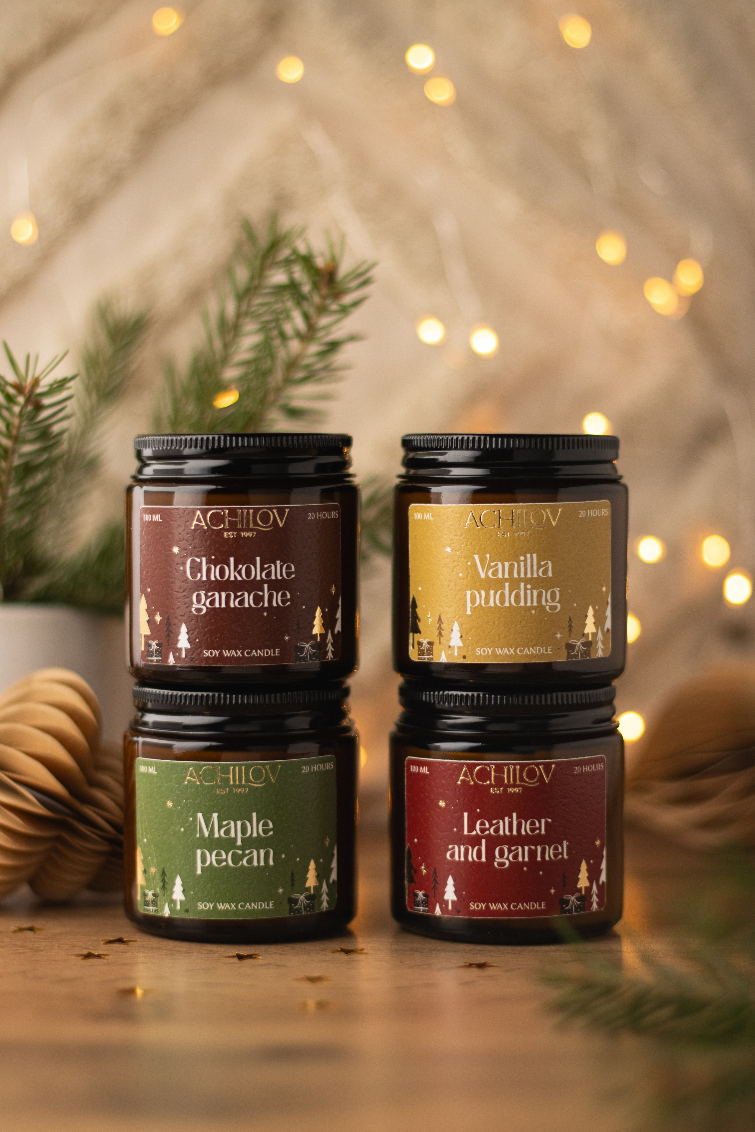 Новогодние свечи ACHILOV. Предметный фотограф в Балашихе Анастасия Михайлова