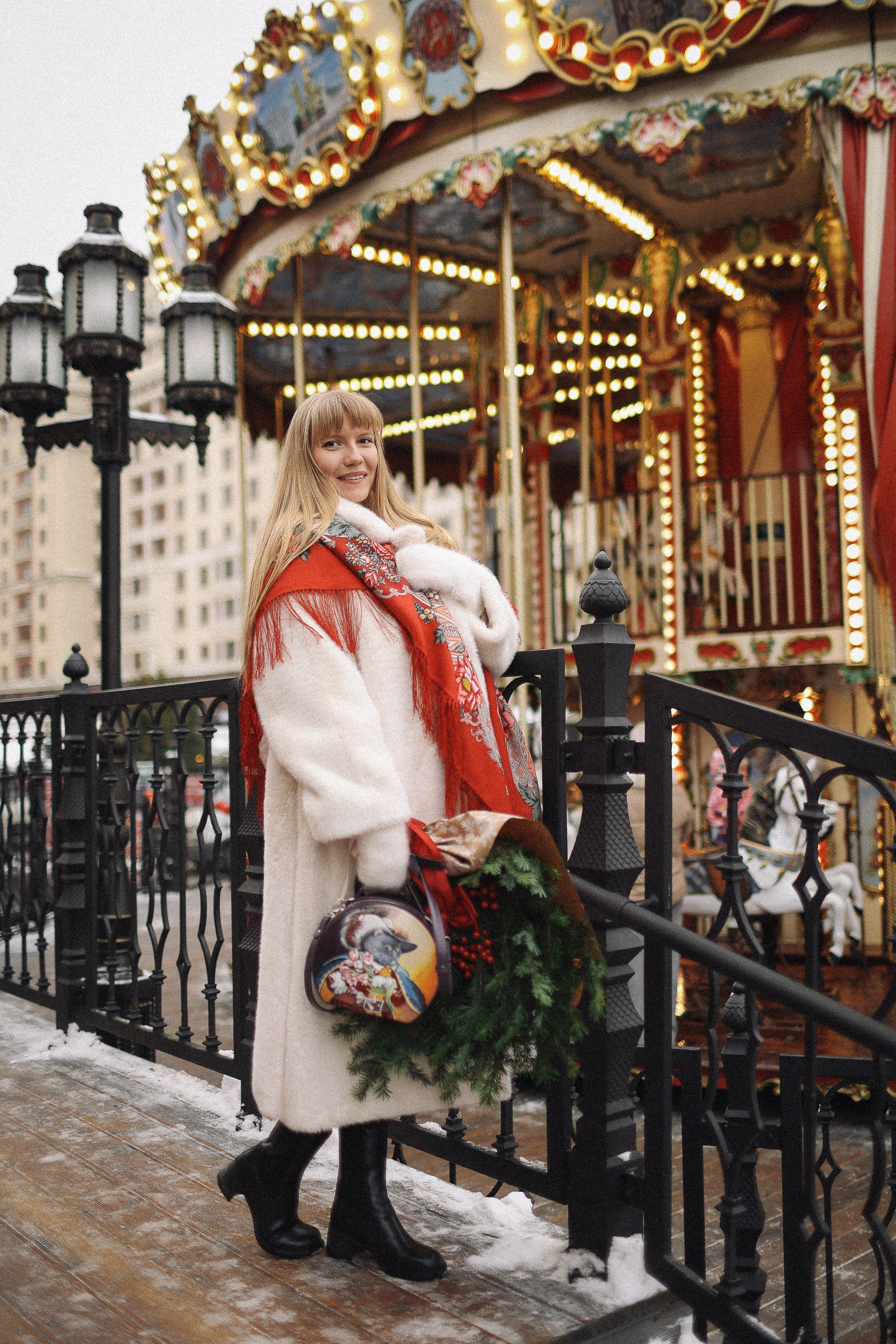 Новогодняя фотосессия на Гум Ярмарке. Фотограф Владимир Москва