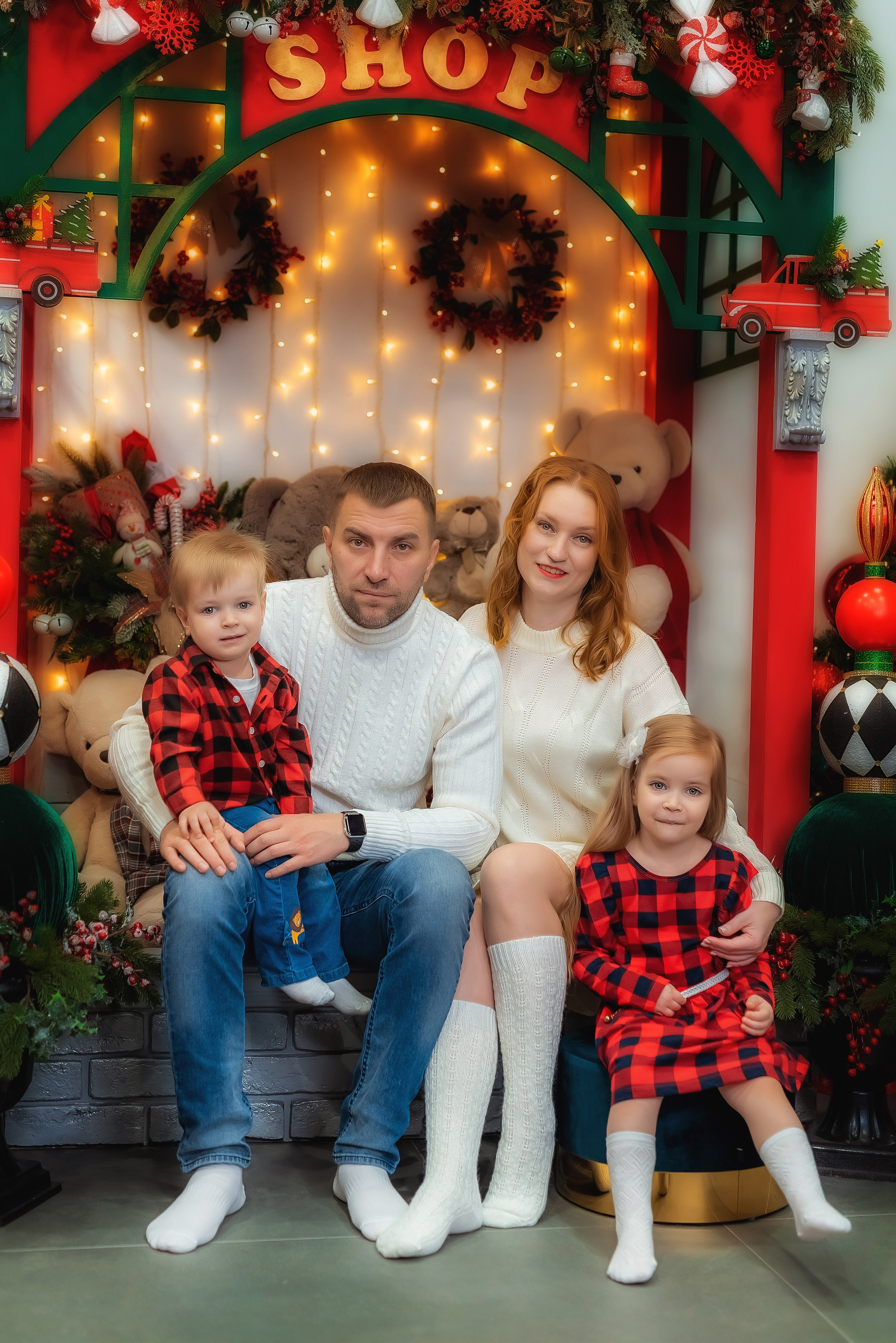 Новогодняя фотосессия для Ирины и её семьи. Семейный, детский фотограф в Воронеже Анна Никитина