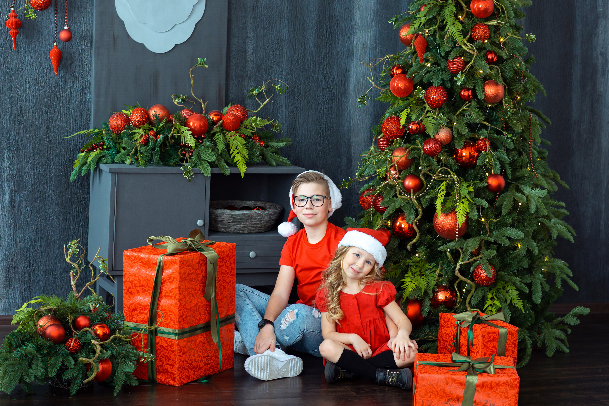 Новогодние фотосессии в студии г. Владивосток