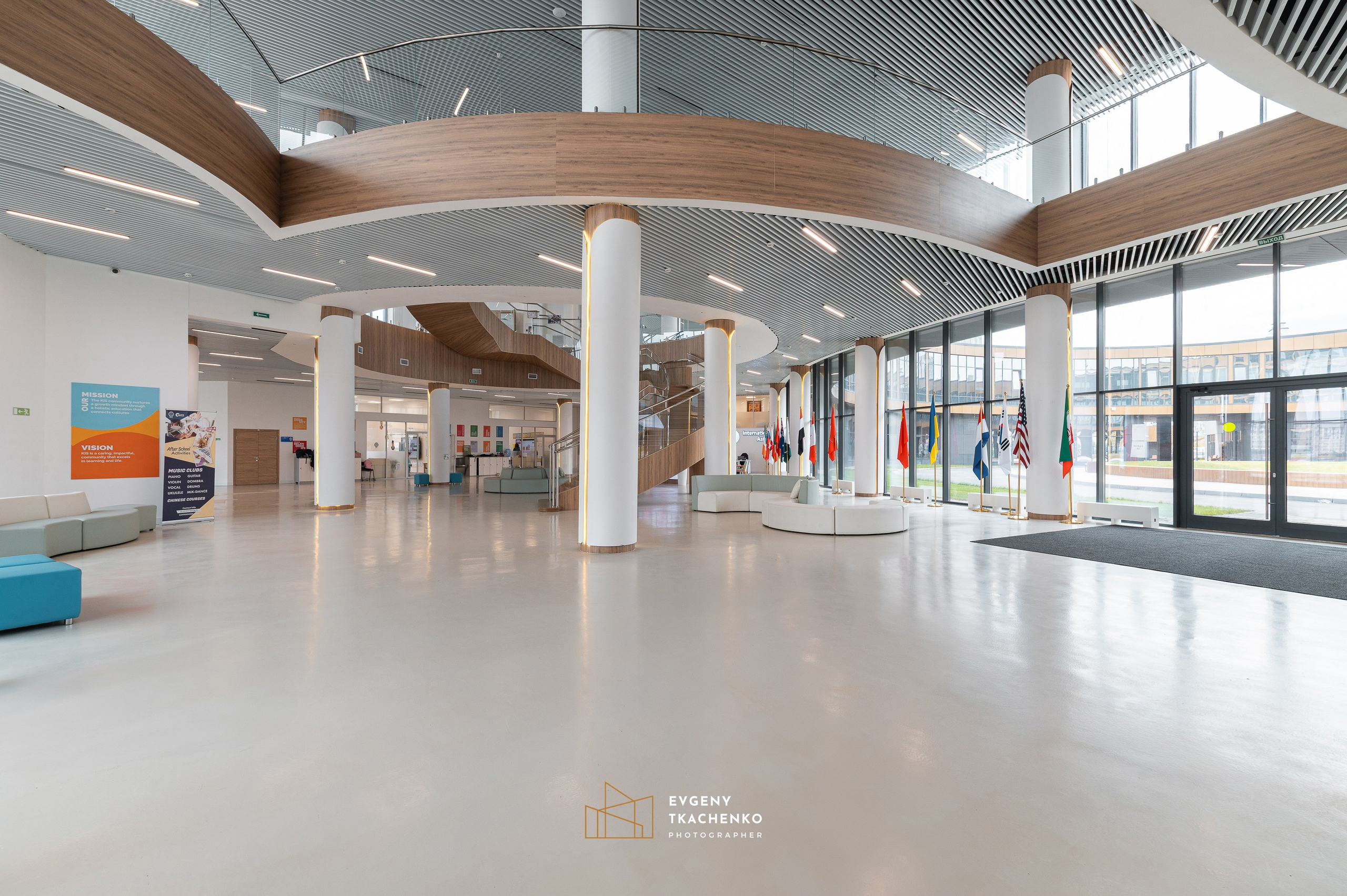 Kazakhstan International School, г. Астана. Архитектурный и интерьерный фотограф в Казахстане
