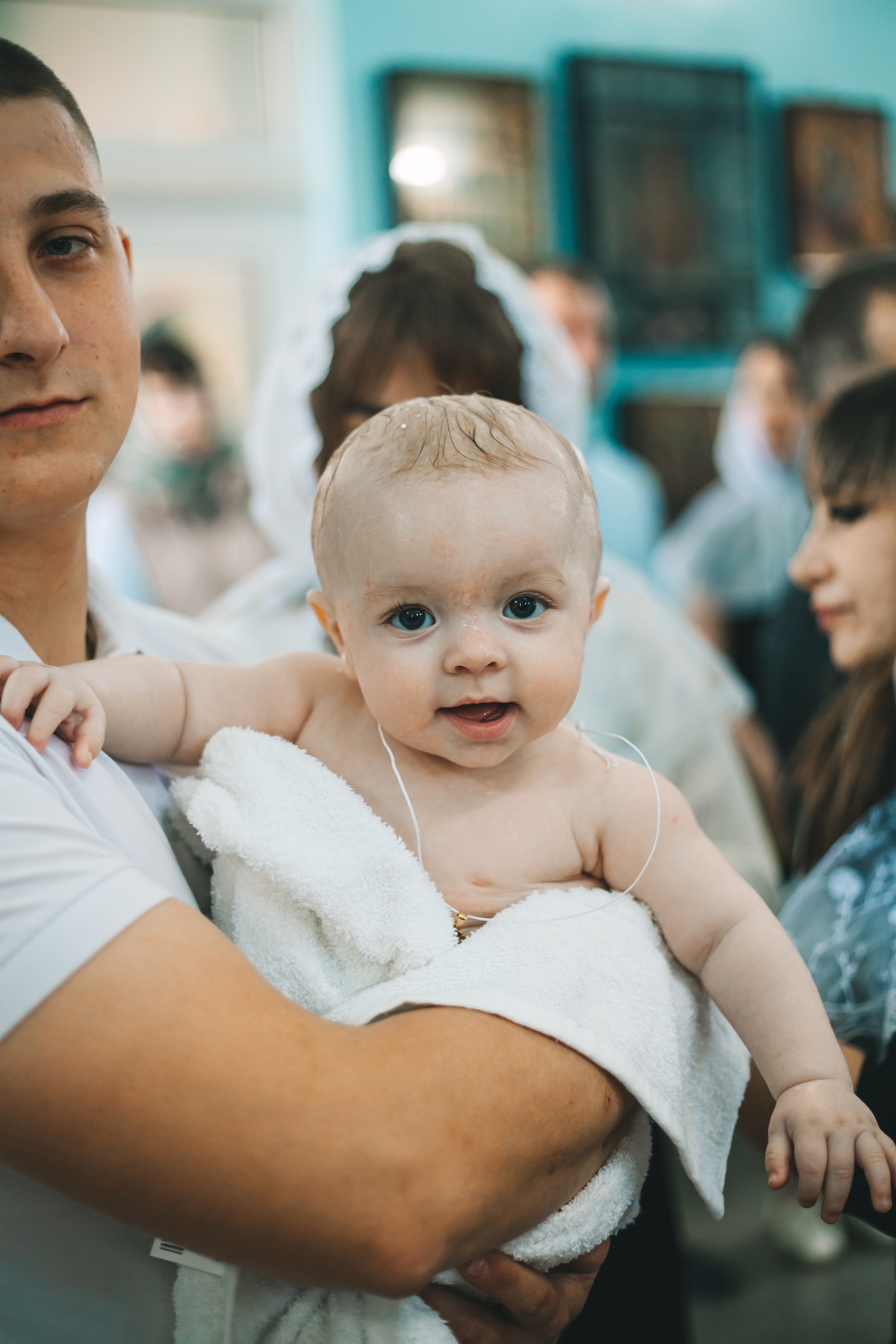 Съемка таинства крещения в Тихорецке. Свадебный и семейный фотограф в Краснодарском крае Мария Данилкина