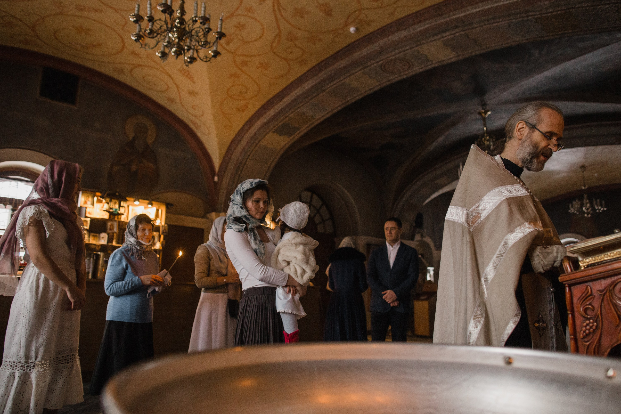 Крещение. Репортажный и свадебный фотограф в Москве Лена Таращенко