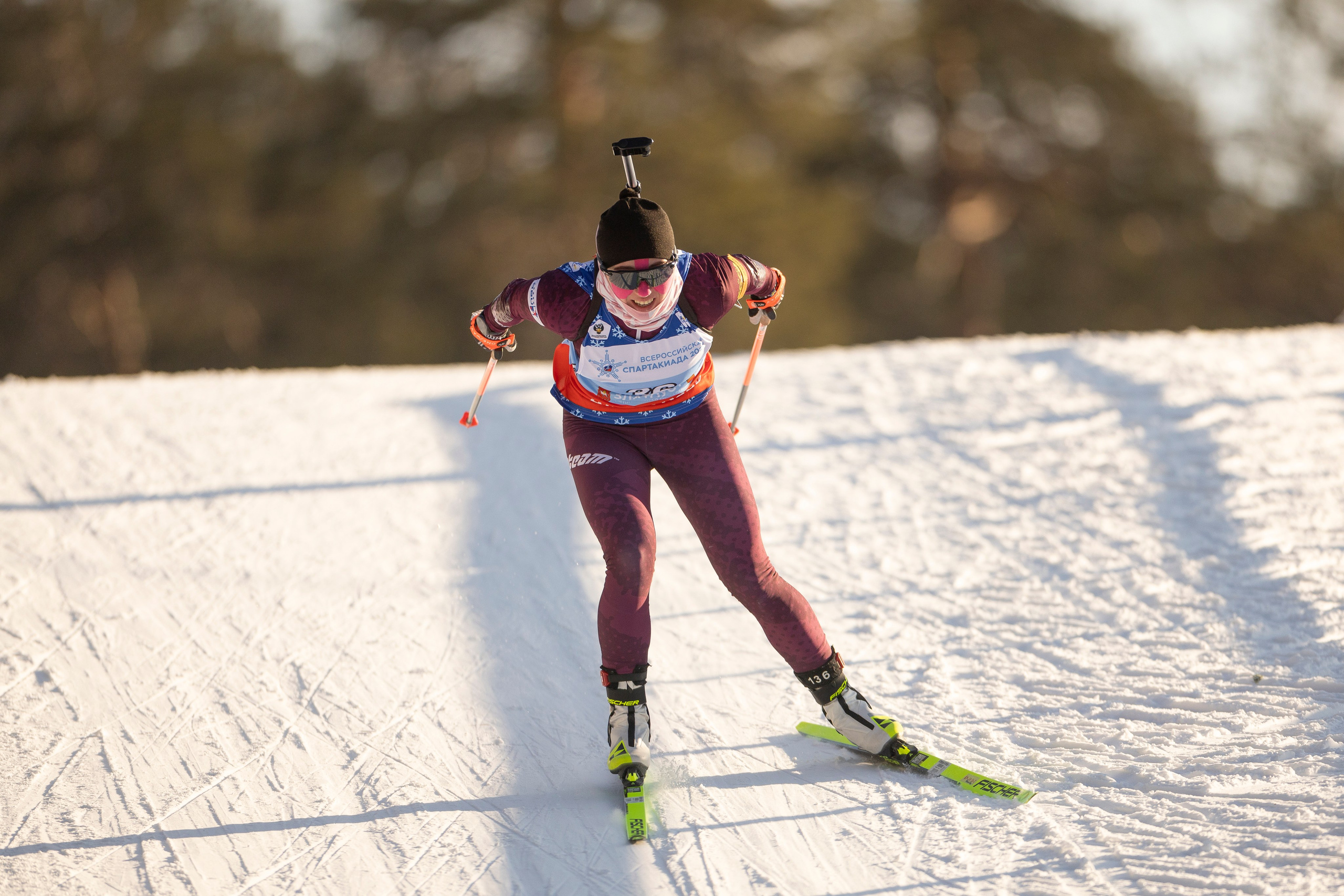 Всероссийская спартакиада по биатлону. Спринт. Женщины. Спортивный репортажный фотограф Казань Нафис Сиразетдинов