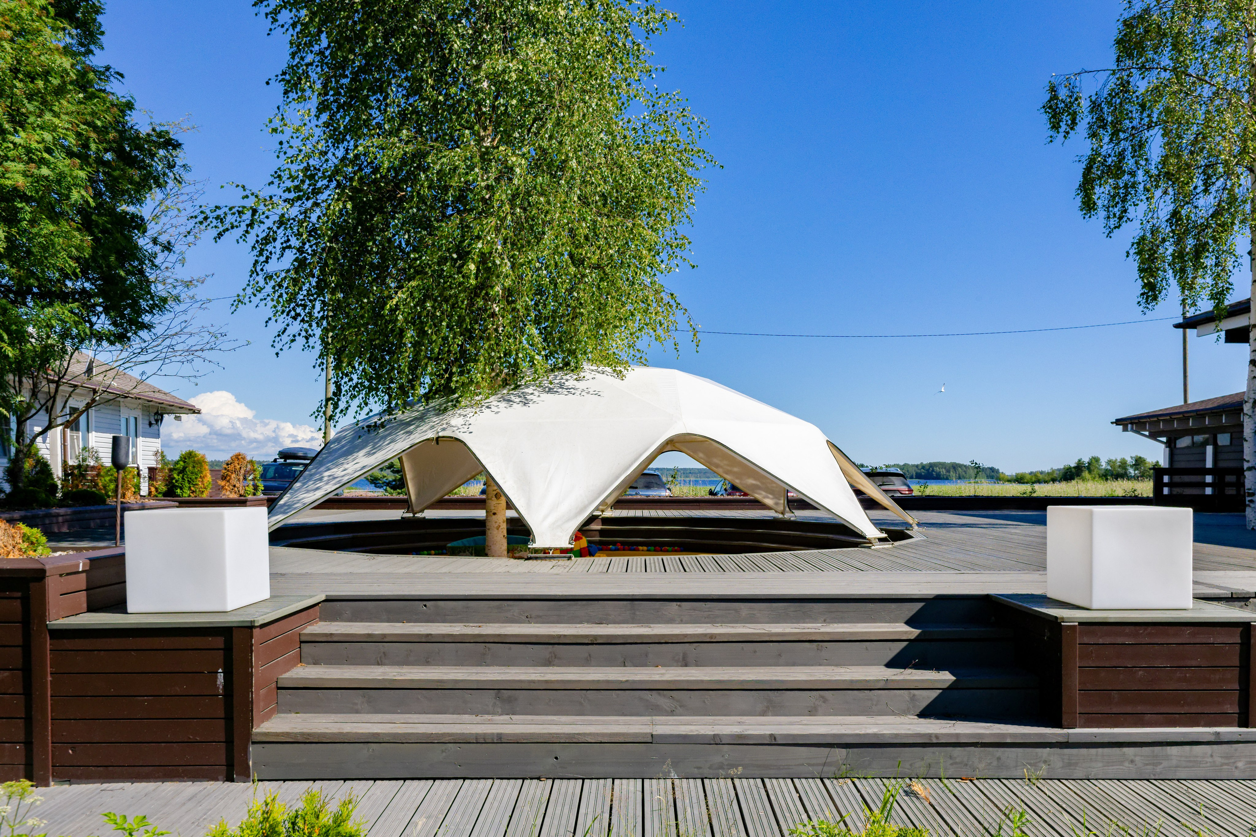 Гостевые дома «Уксунлахти» (деревня Ууксу). Аэросъемка. Фото и Видео в Карелии. Алексей Фрилунд