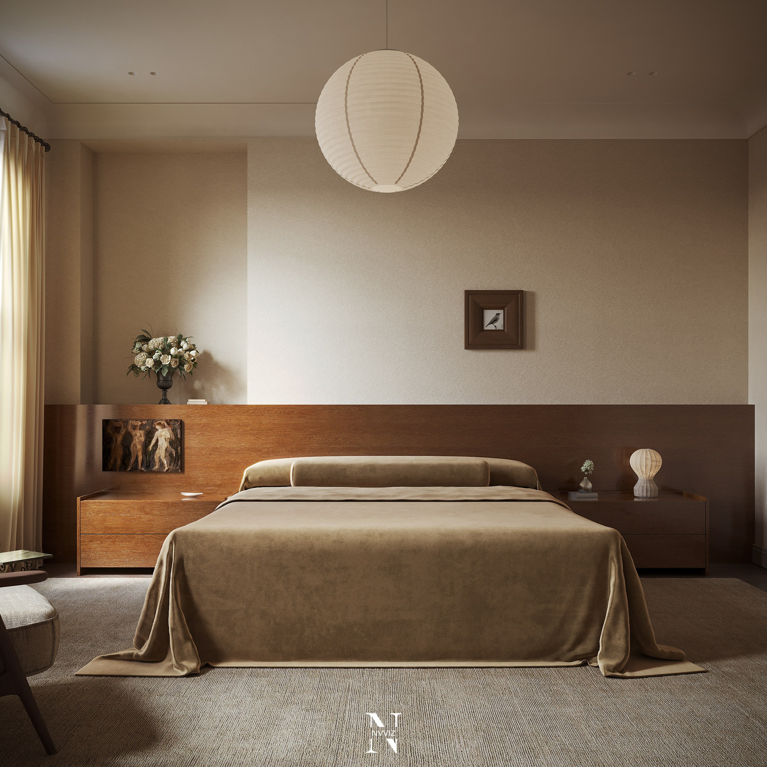Bedroom inside Residence 163. Никифоров Влад — 3d artist