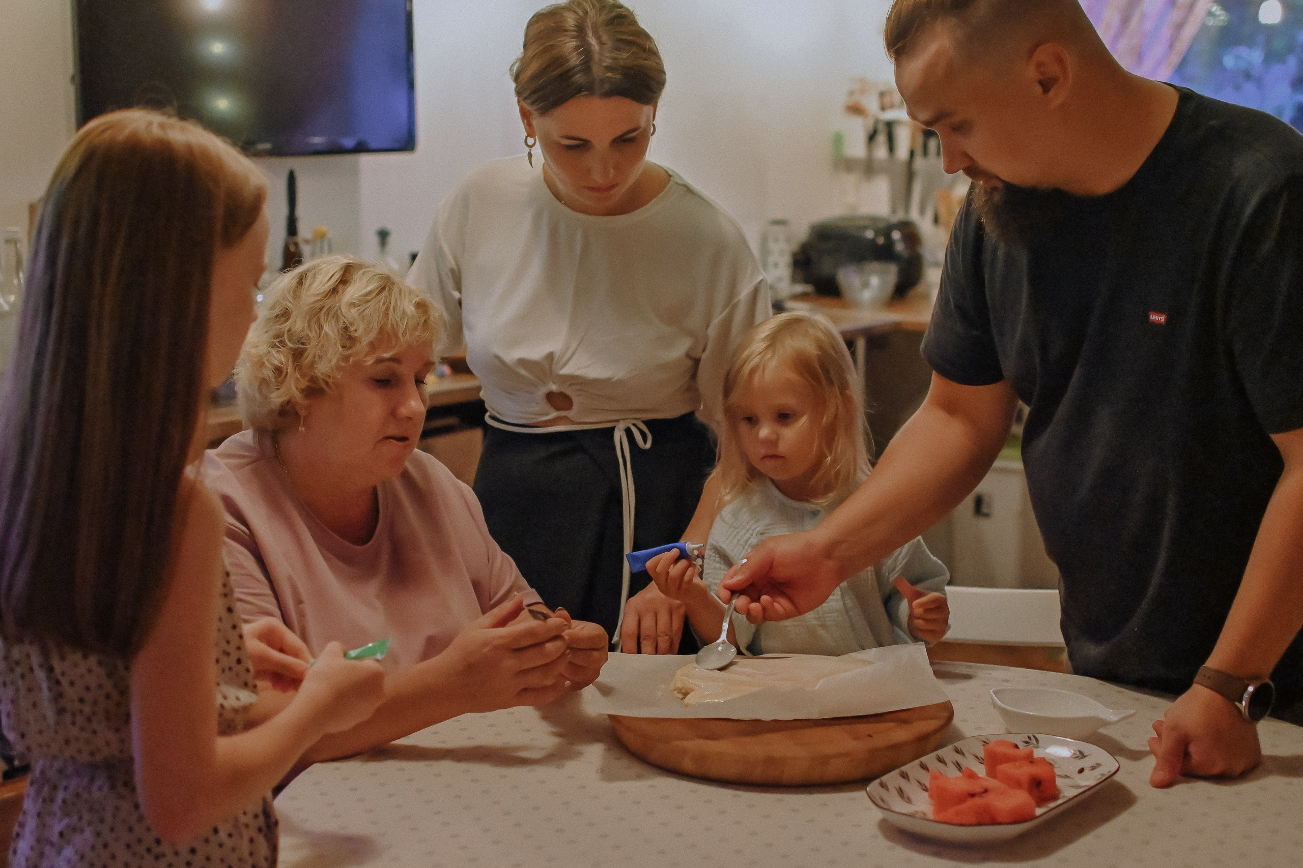 Аня, Вадим, Варя, Соня, Наталья. Домашняя фотосессия. Евгения Черных I Фотограф Пенза