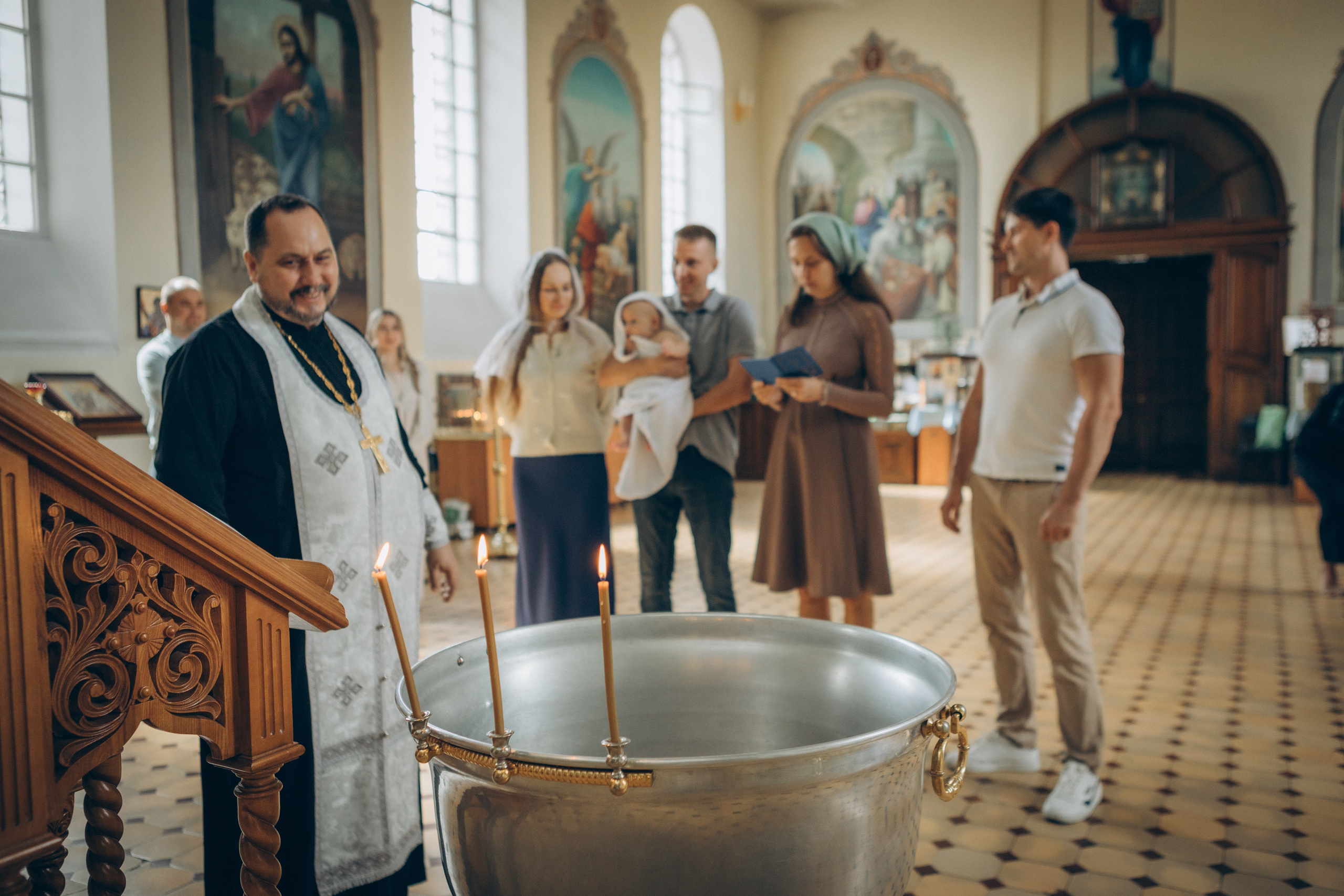 Крещение Тимофея. Семейный фотограф и фотограф на роды в Ростове-на-Дону Мухина Виктория