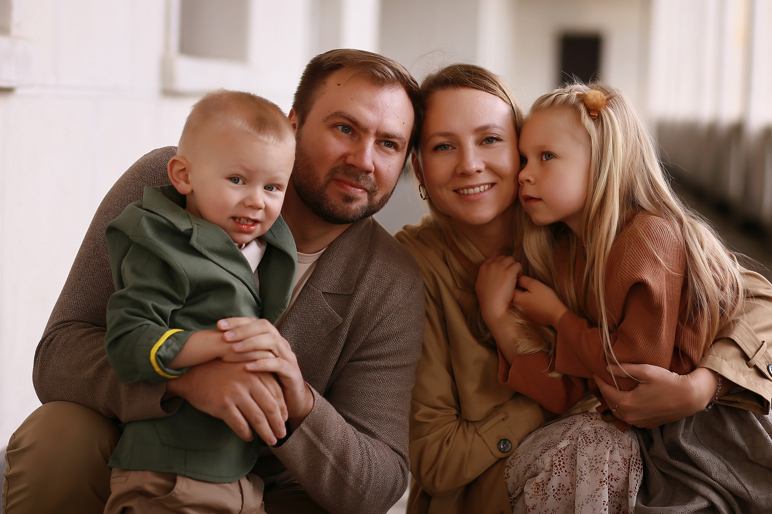 Семья Ани. Прогулка на Речном вокзале. Фотограф Москва Лара Чайка