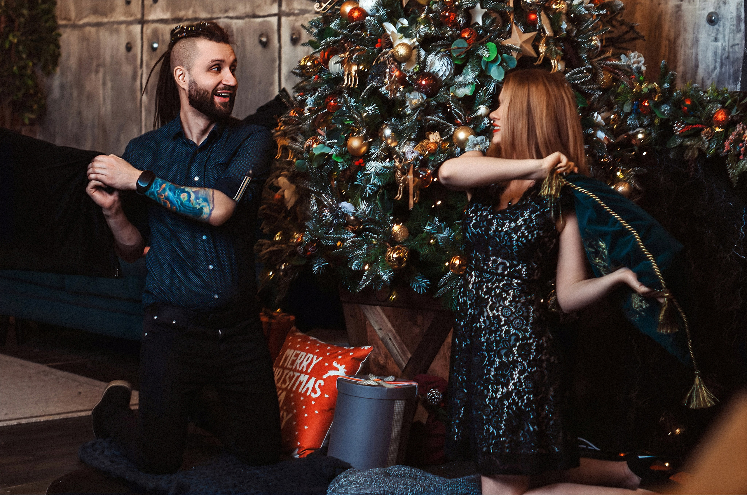 Новогодняя Love Story Виталии и Виталия. Фотограф Алиса Агафонова в Санкт-Петербурге