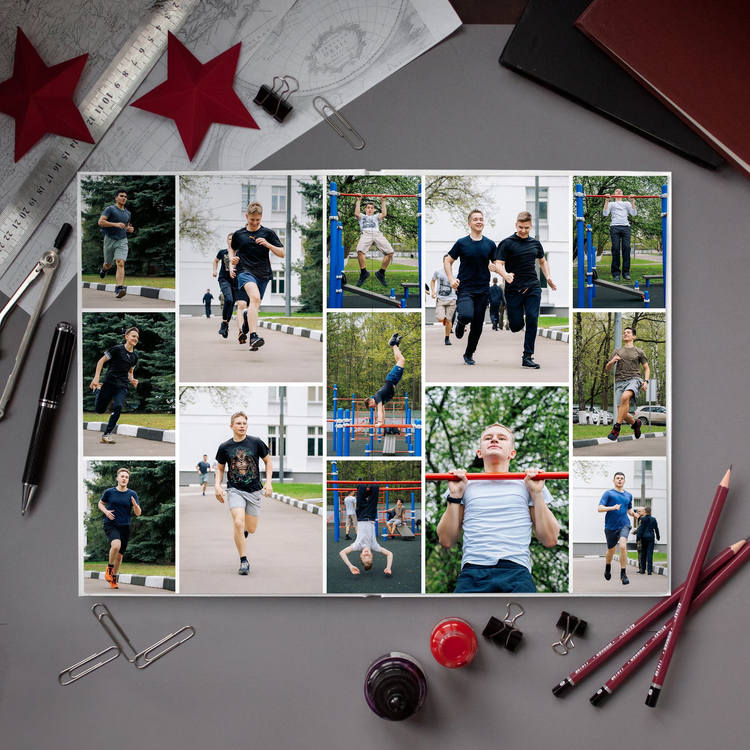 Кадетский альбом 10 разворотов. Фотограф Казакова Анастасия