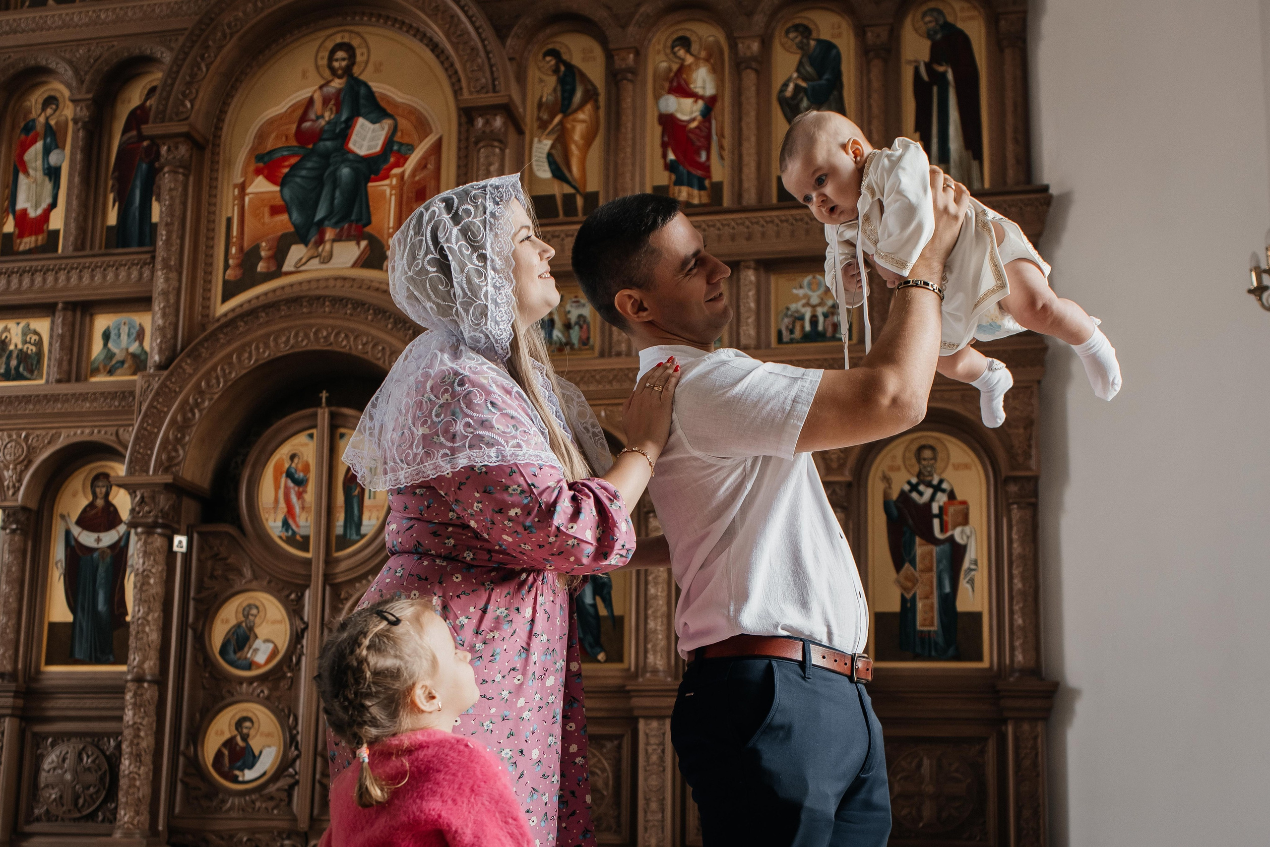 Крещение Ромы. Свадебный и семейный фотограф Яна Стражева. Волгоград, Москва
