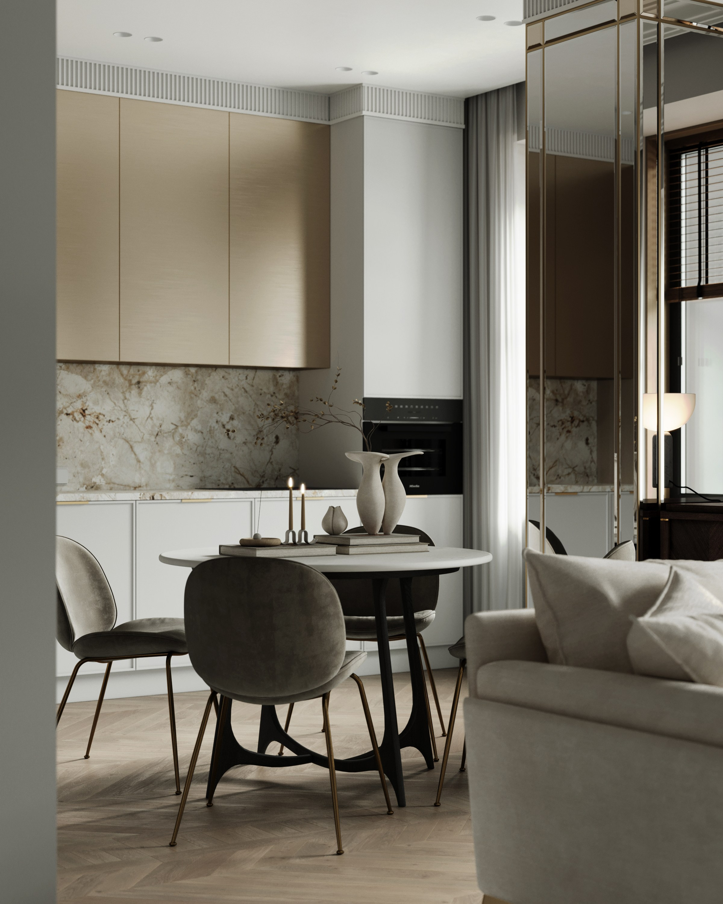 Квартира для молодой семьи. Создание 3д визуализаций. Анимированное видео. Сборка сцен