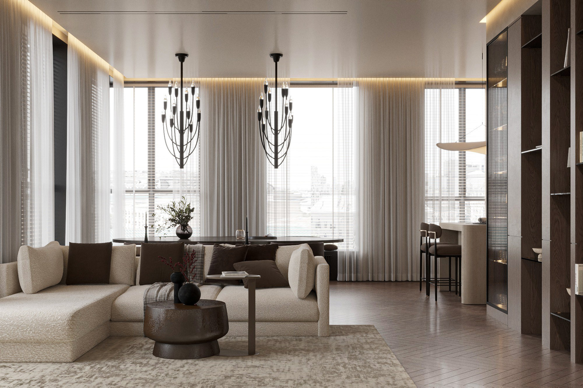 ЖК Вест Гарден кв. 135 м². Ксения. 3D‑визуализатор