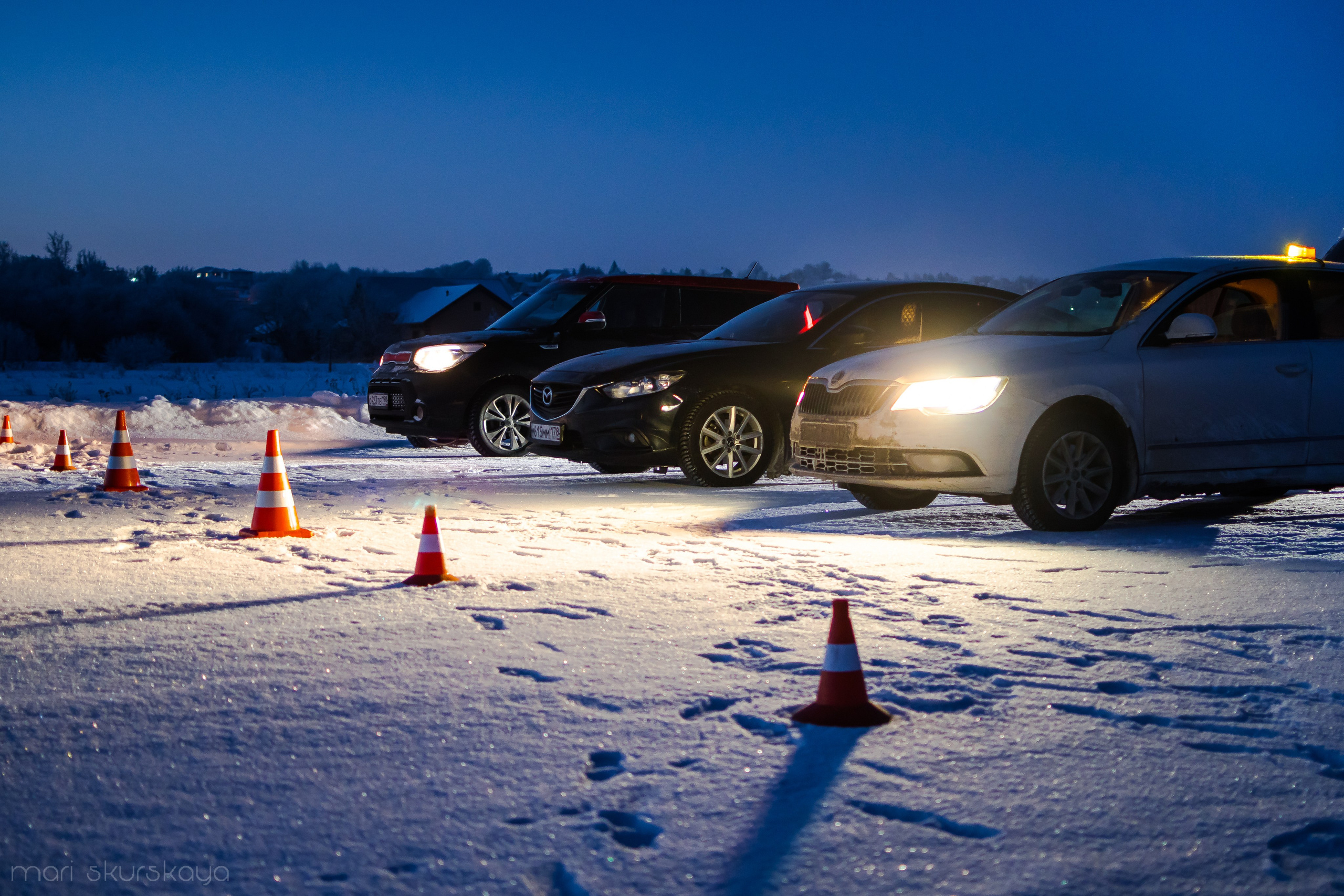 Контраварийная практика вождения автомобиля. Мотофотограф в Санкт-Петербурге Мария Скурская