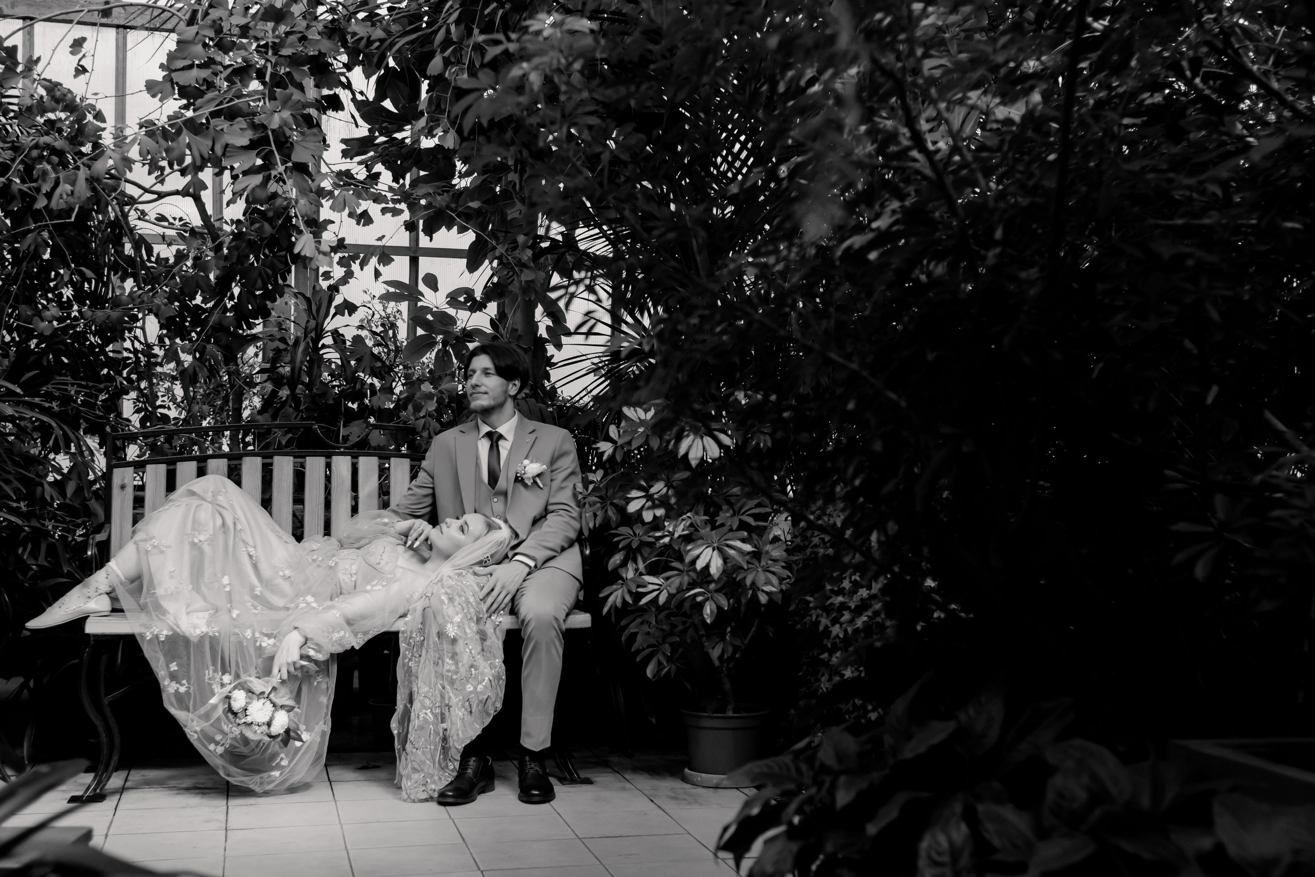 Никита и Валерия. Свадебная фотосессия в оранжерее, Екатеринбург. Фотограф в Екатеринбурге Пойгина Елена