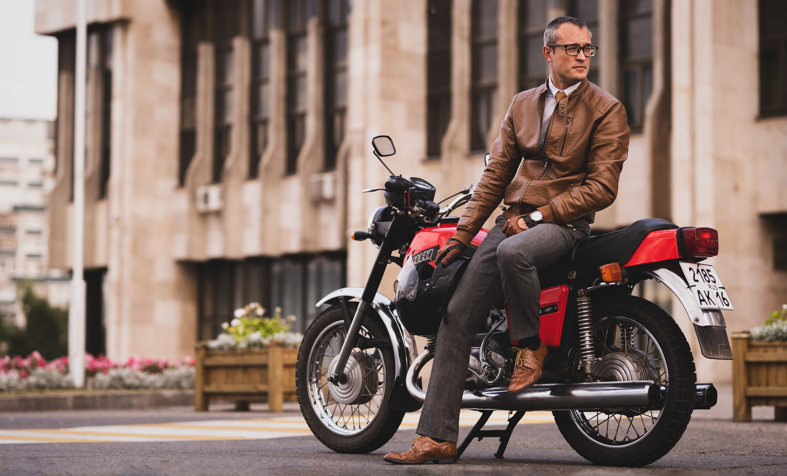 Виталий, фотосет с мото. Фотограф  Набережные Челны Эдгар Сергеев