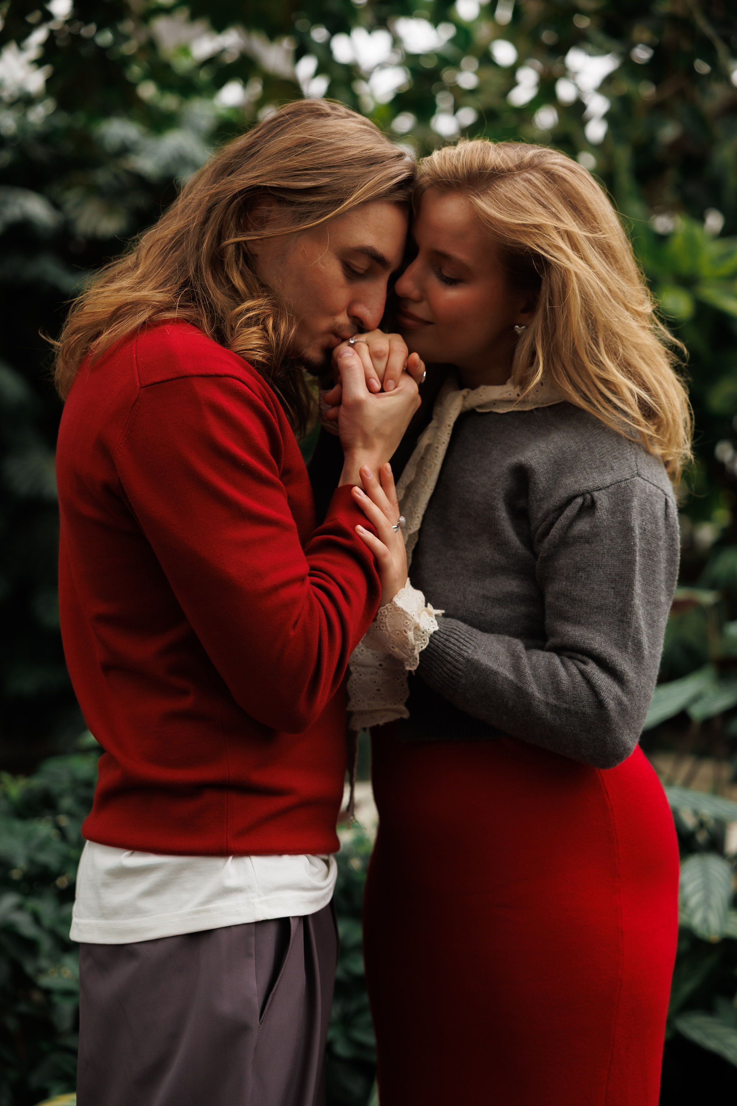 Предложение в оранжерее. Свадебный и семейный фотограф в Москве Красинская Мария